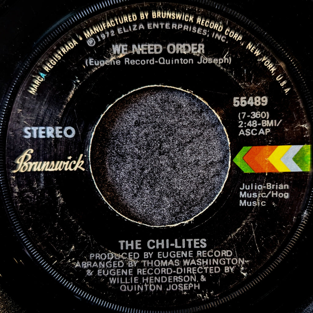 The Chi-Lites-We need order/Living in the footsteps of another man