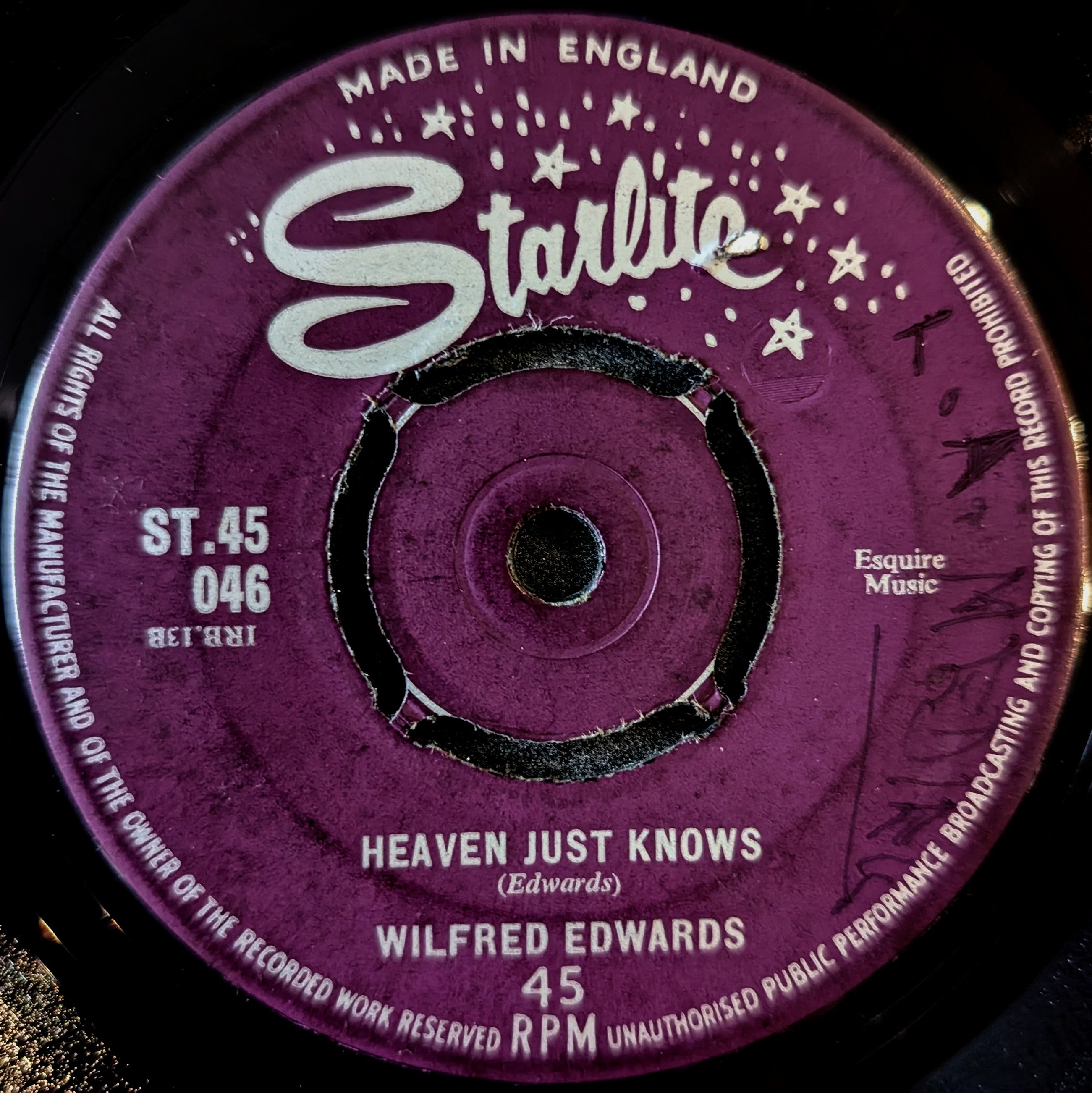 Wilfred Edwards-Whenever there's moonlight/Heaven just knows
