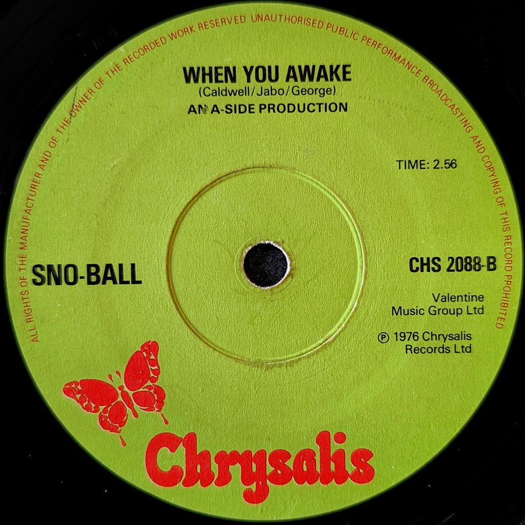 Sno-Ball-The house is rockin’ / When you awake