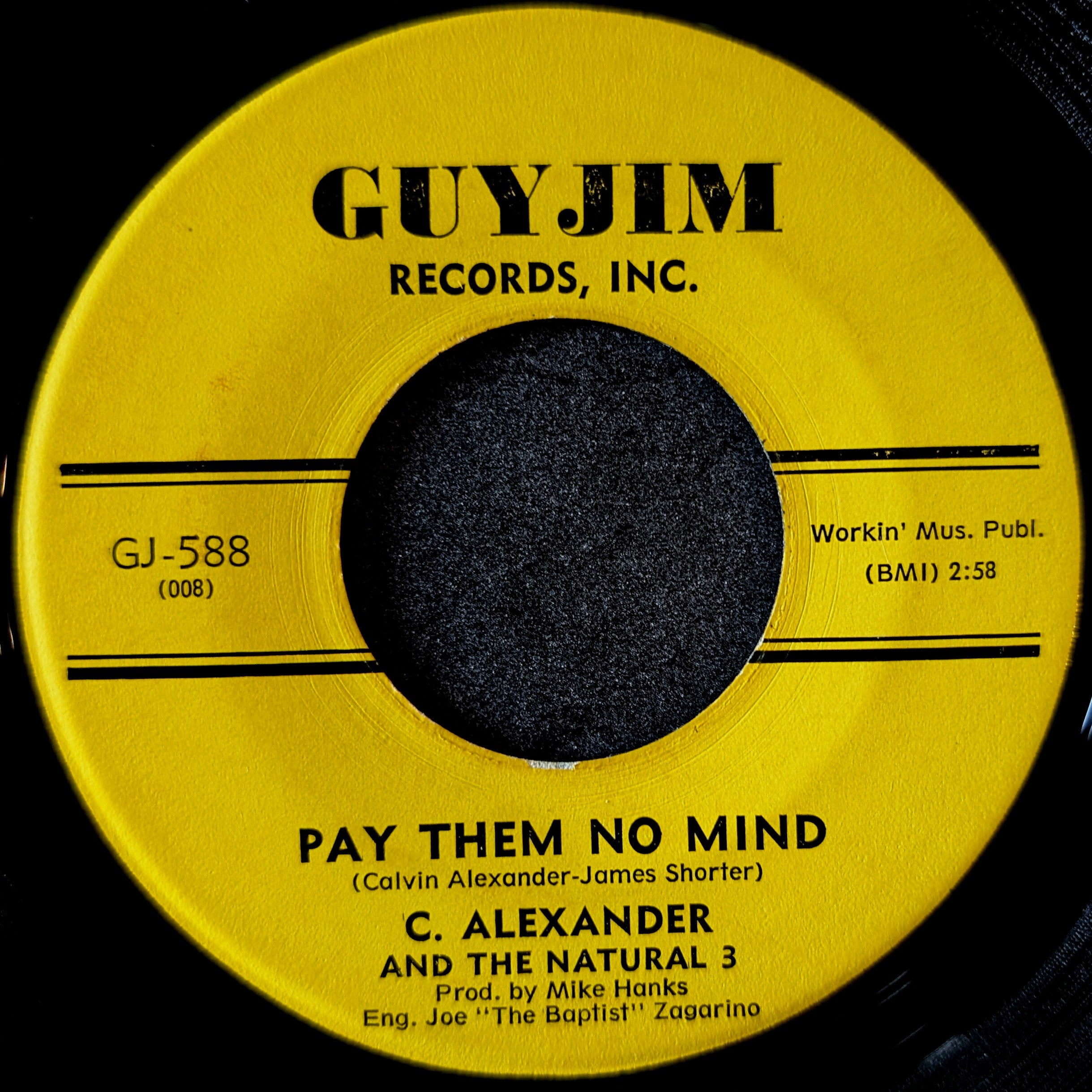 C.Alexander and The Natural3-Pay them no mind/ Somebody special