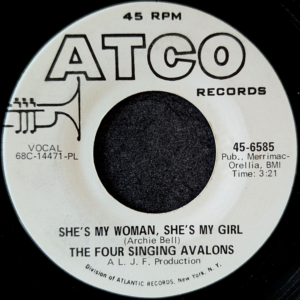 The Four Singing Avalons-She's my woman, She's my girl/ The Yankee dance