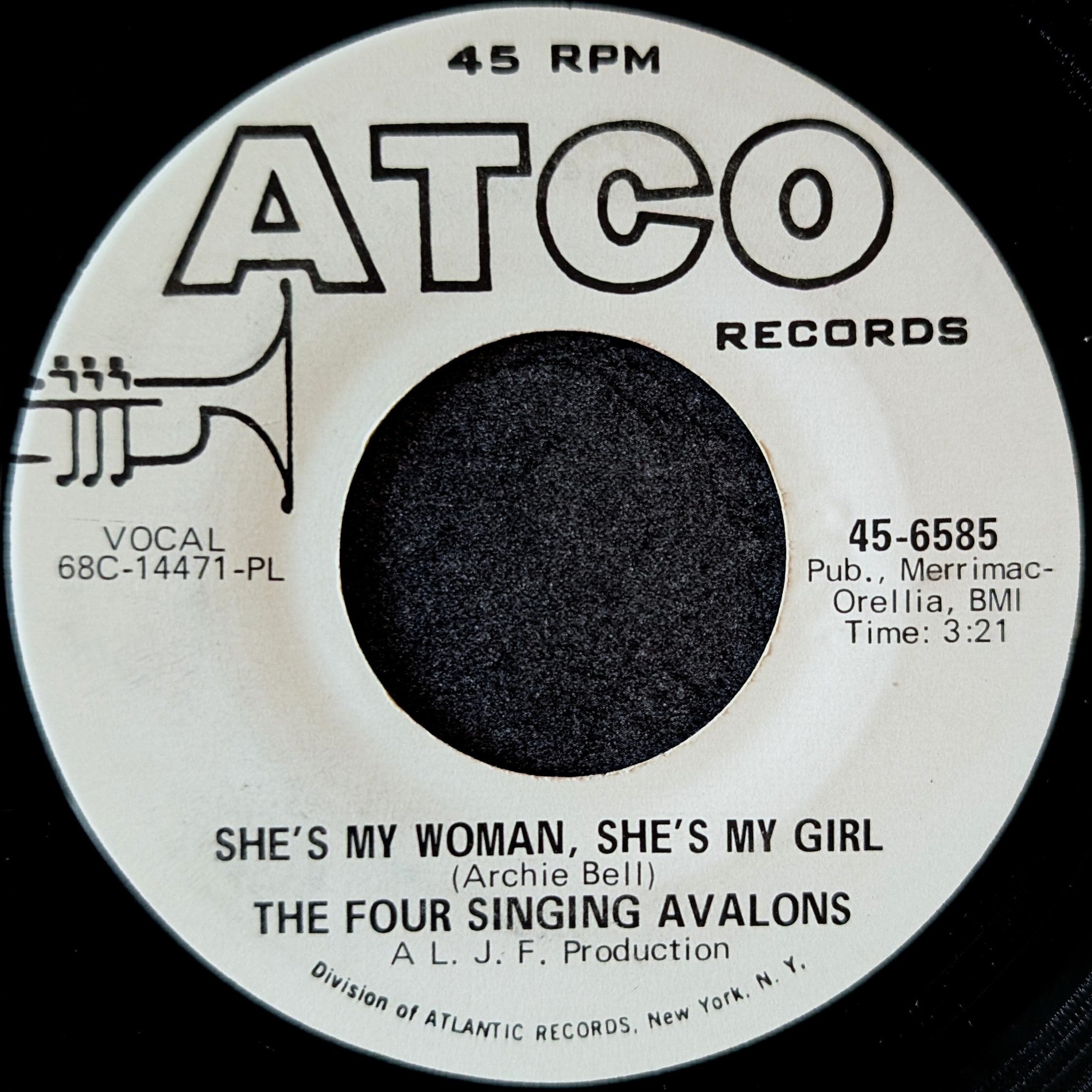 The Four Singing Avalons-She's my woman, She's my girl/ The Yankee dance