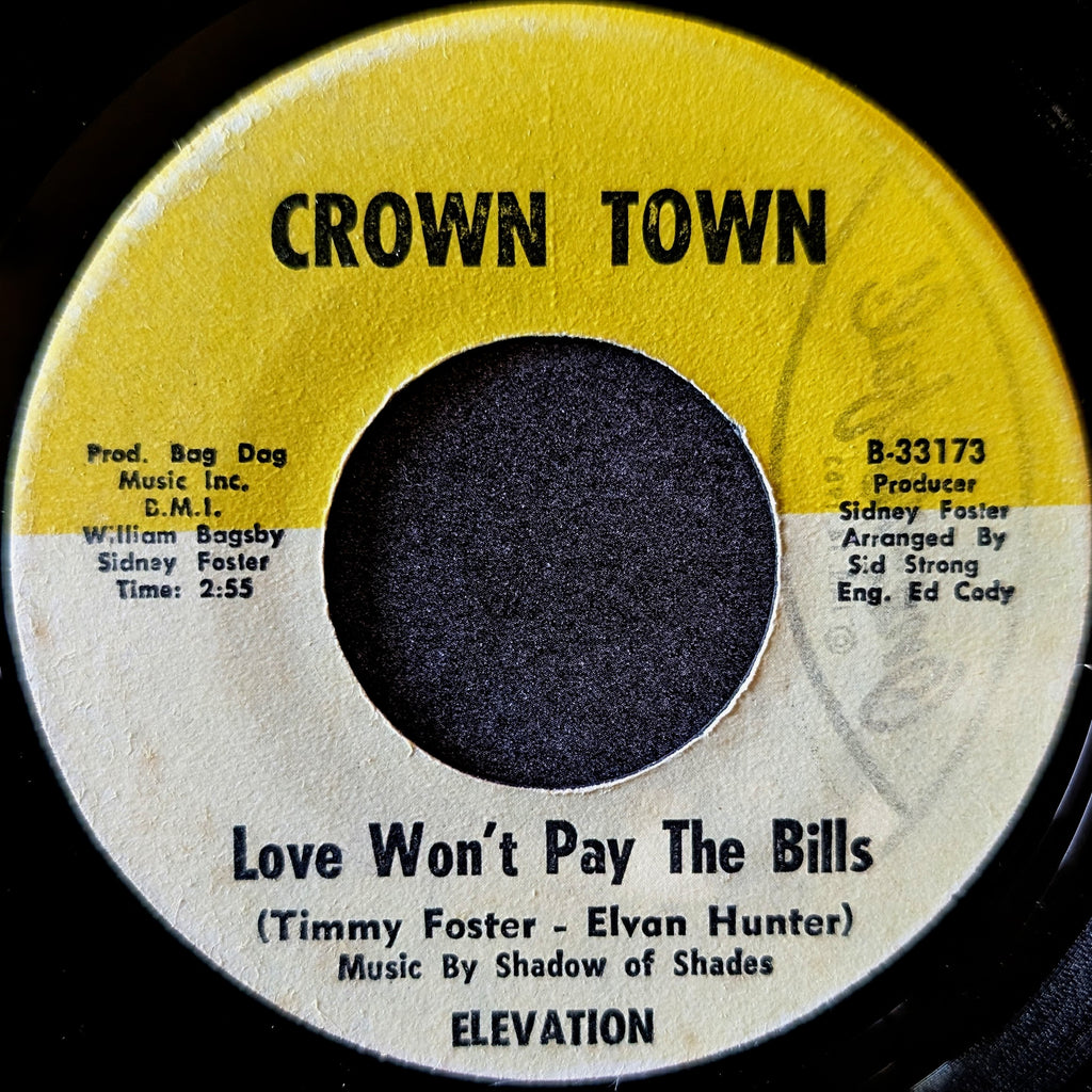 Elevation-Love won't pay the bills/Love won't pay the bills