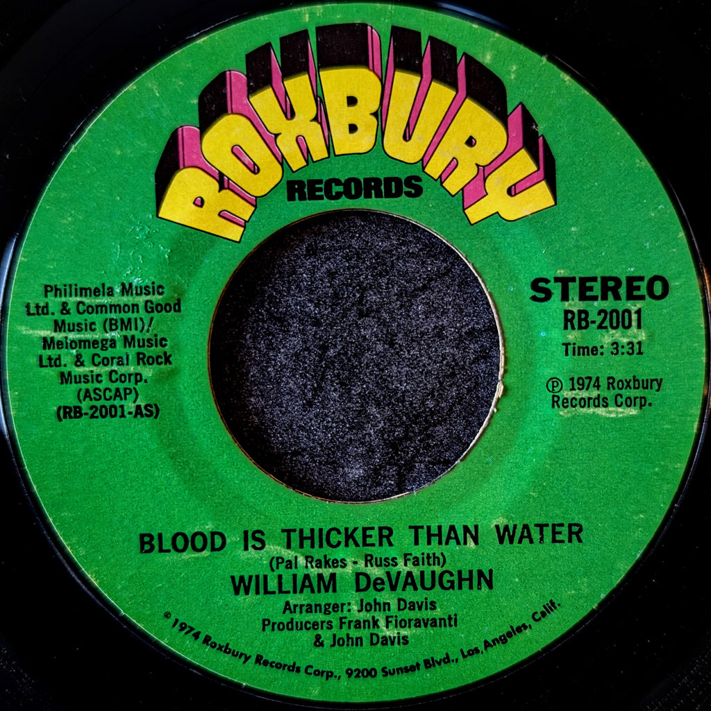 William Devaughn-Blood is thicker than water/Blood is thicker than water