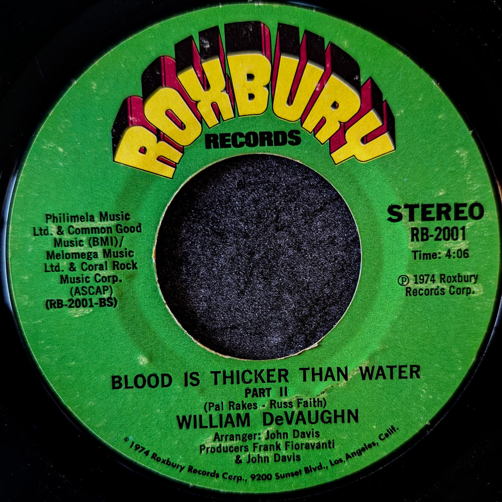 William Devaughn-Blood is thicker than water/Blood is thicker than water
