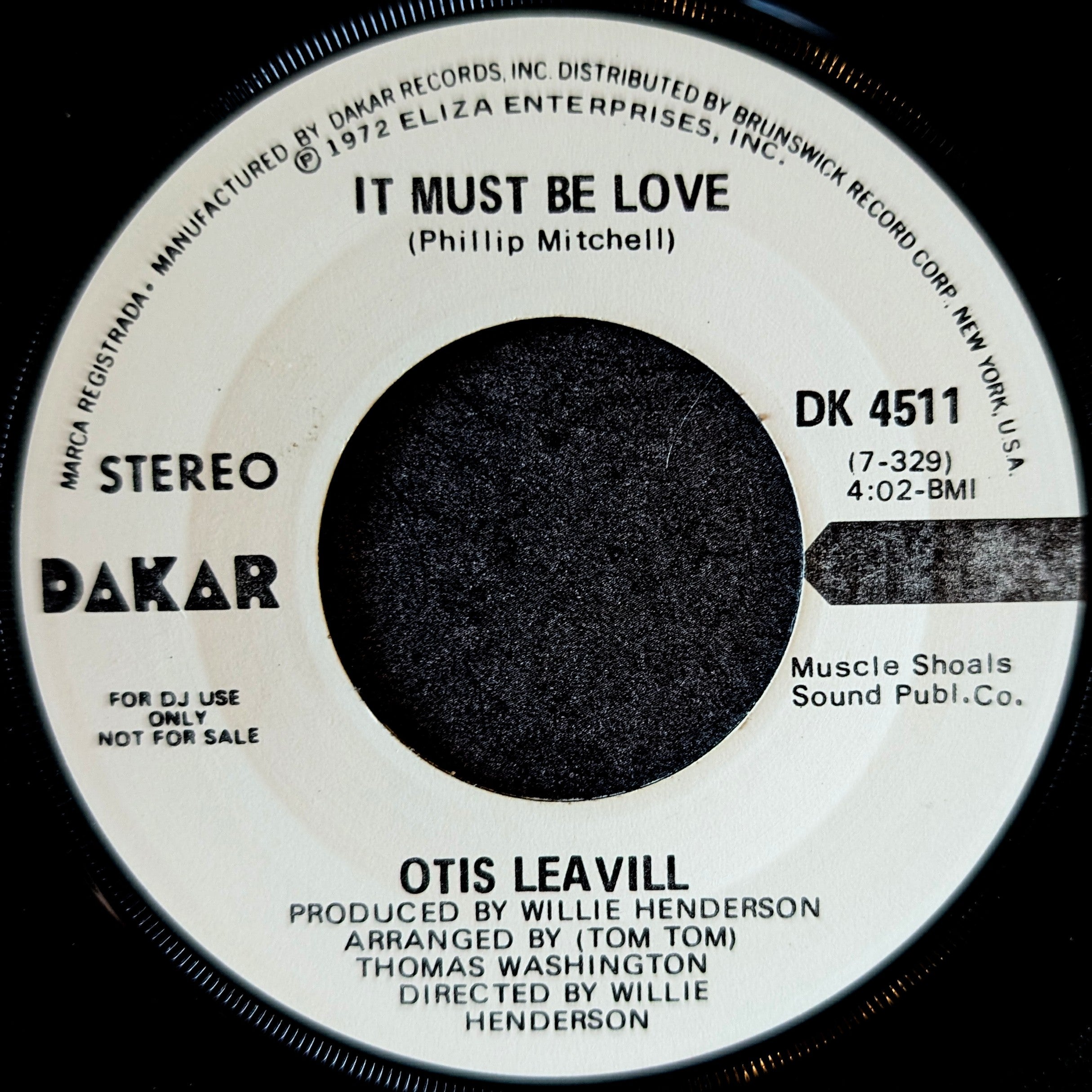 Otis Leavill-It must be love/ It must be love
