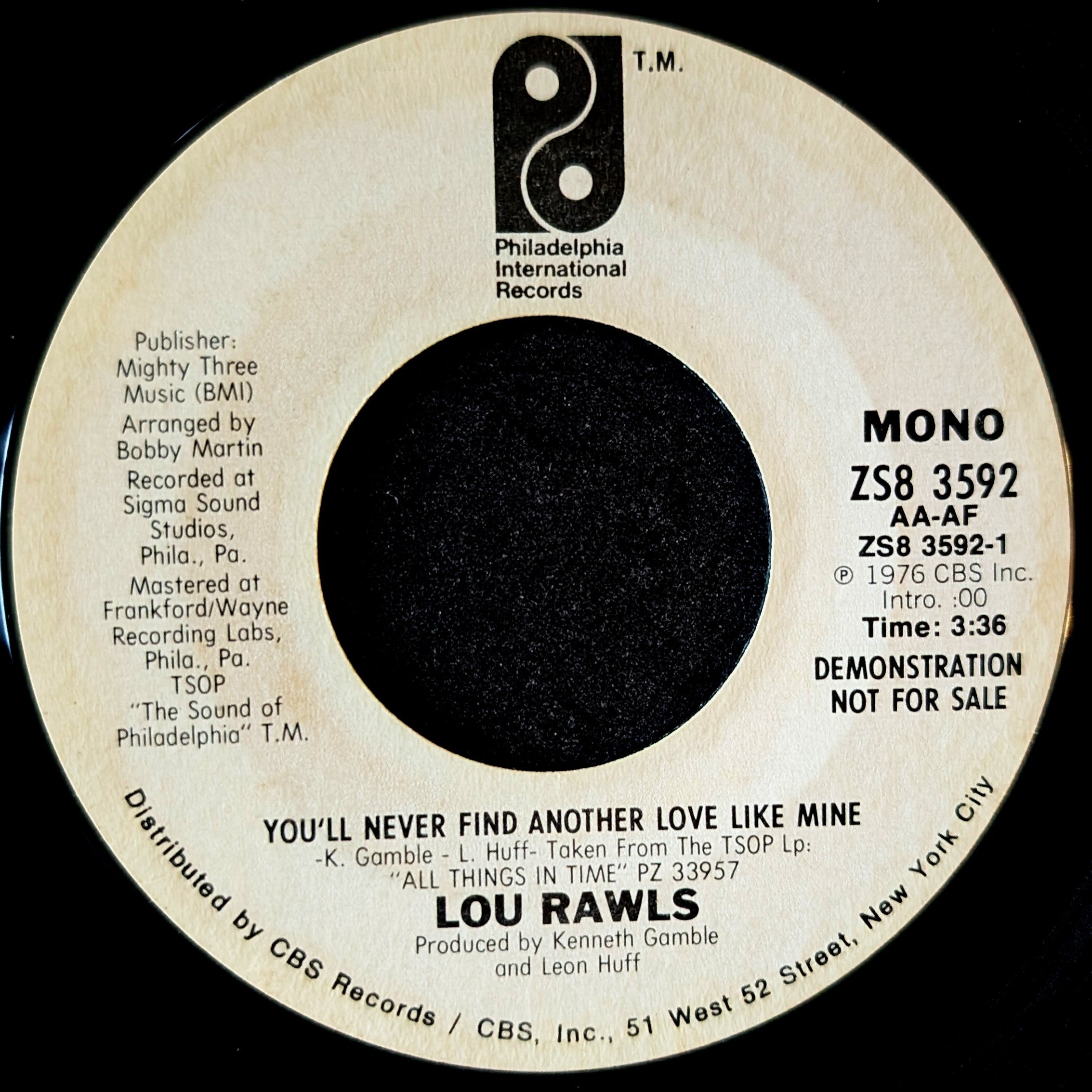 Lou Rawls-You'll never find another love like mine/You'll never find another love like mine