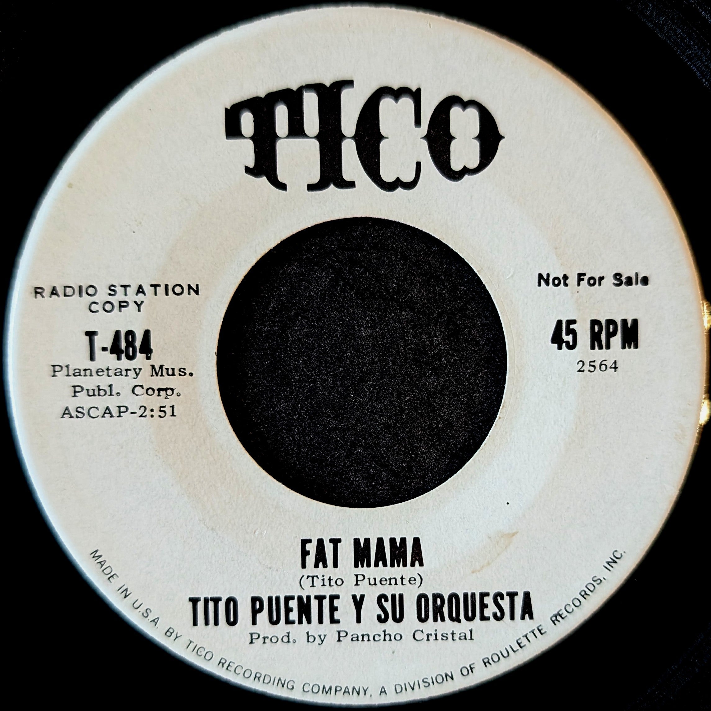 Tito Puente y Su Orquesta-Work song/Fat mama