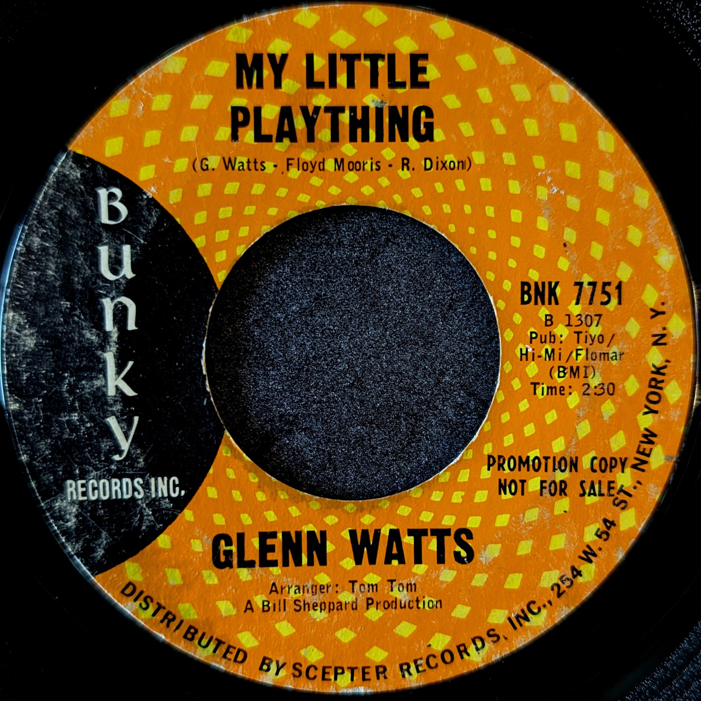 Glenn Watts-Money gives dignity/My little plaything