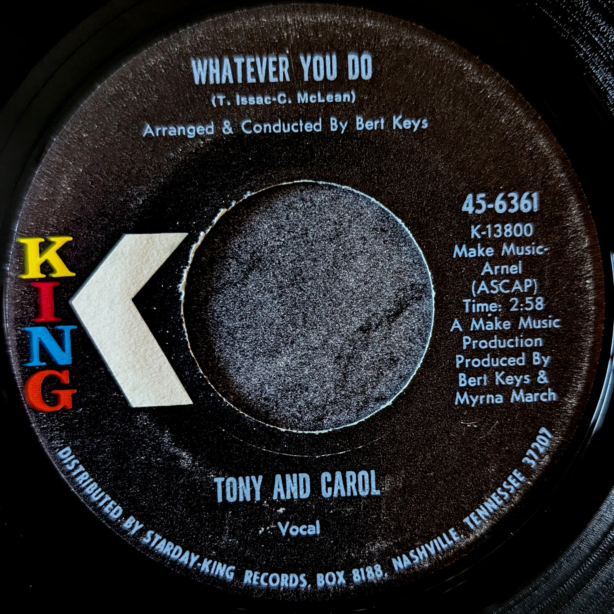 Tony & Carol-Let's not wait/Whatever you do