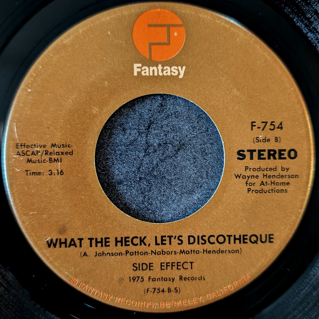 Side Effect-There she goes again/What the heck,Let's discotheque