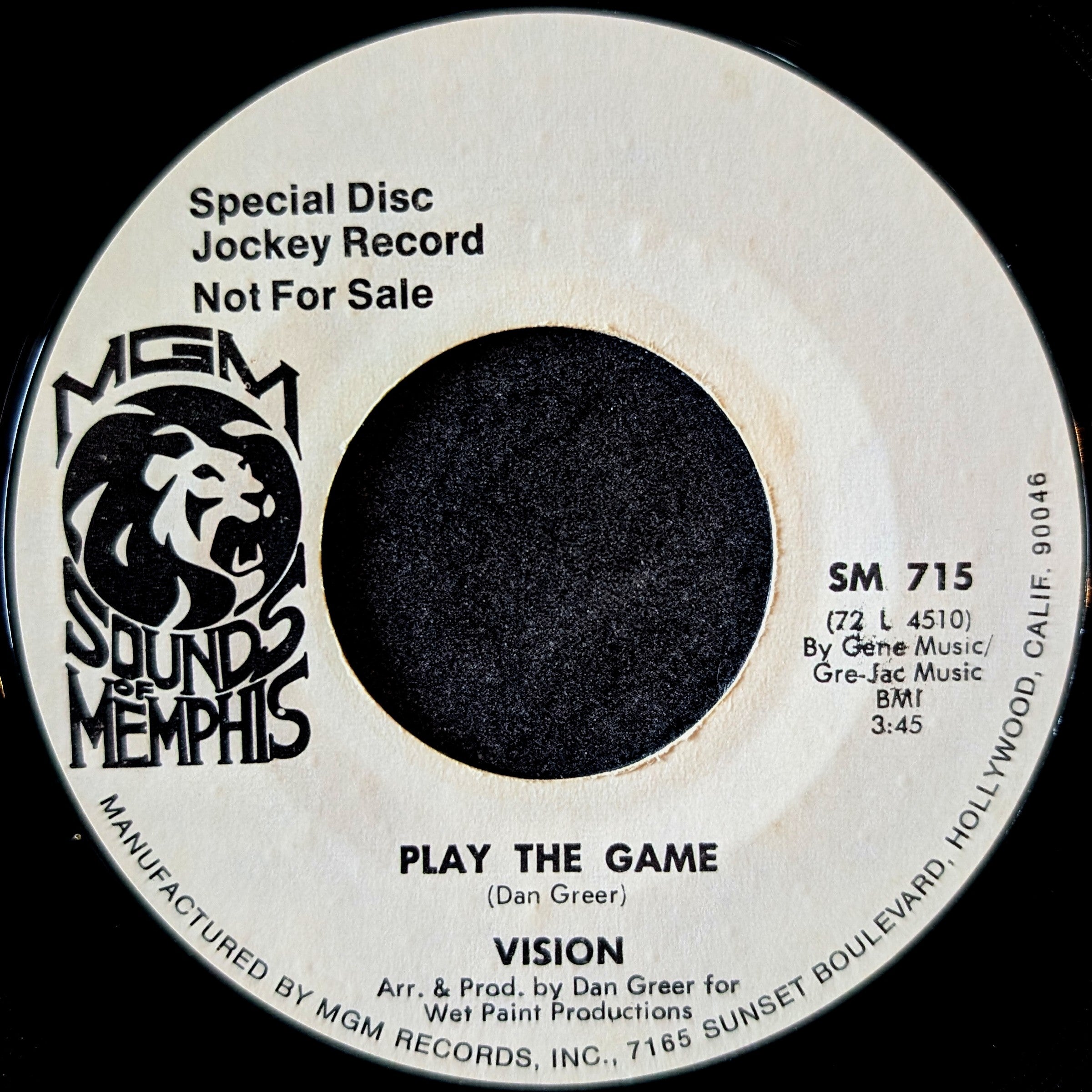 Vision-Let the moment last/Play the game