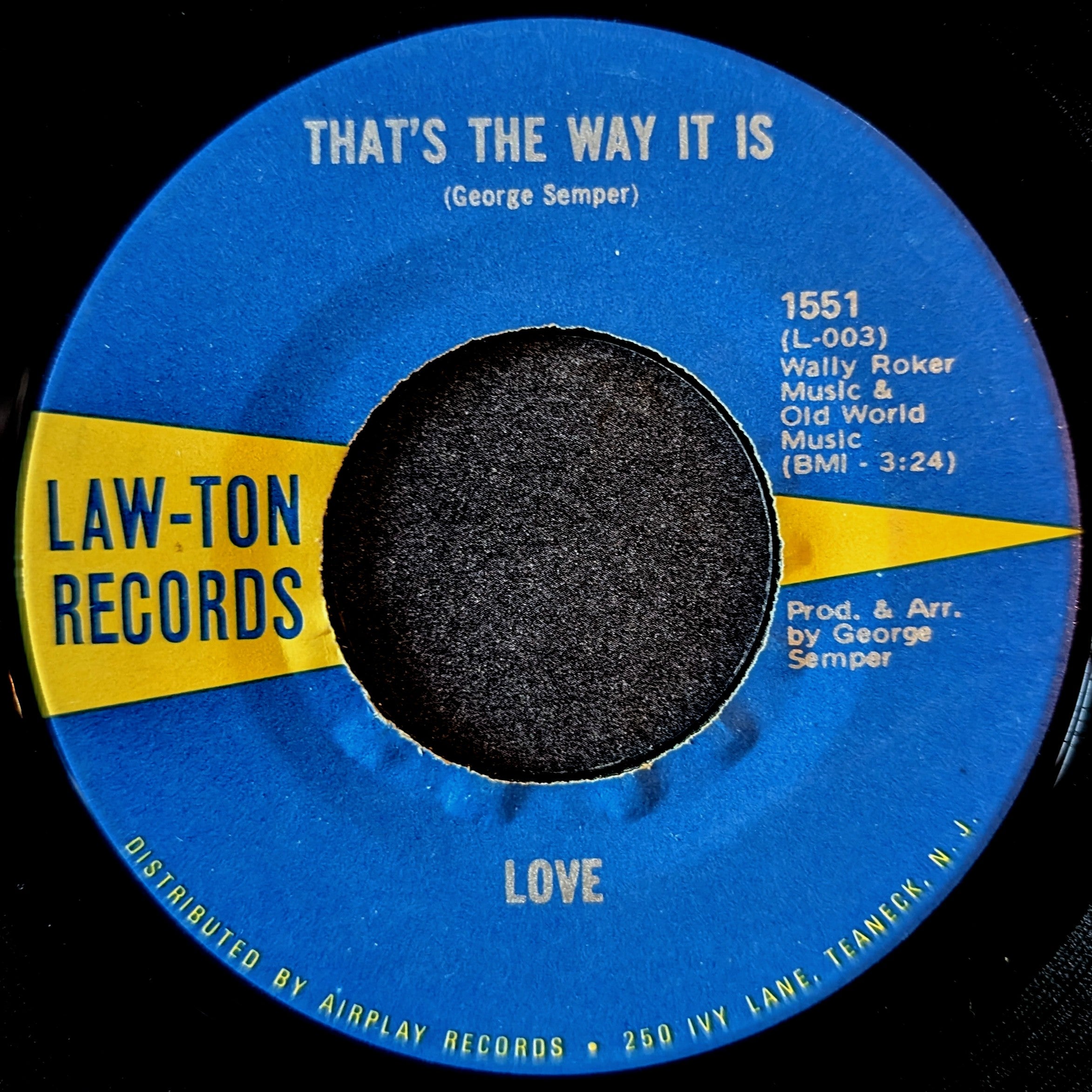 Love-That's the way it is/The only way