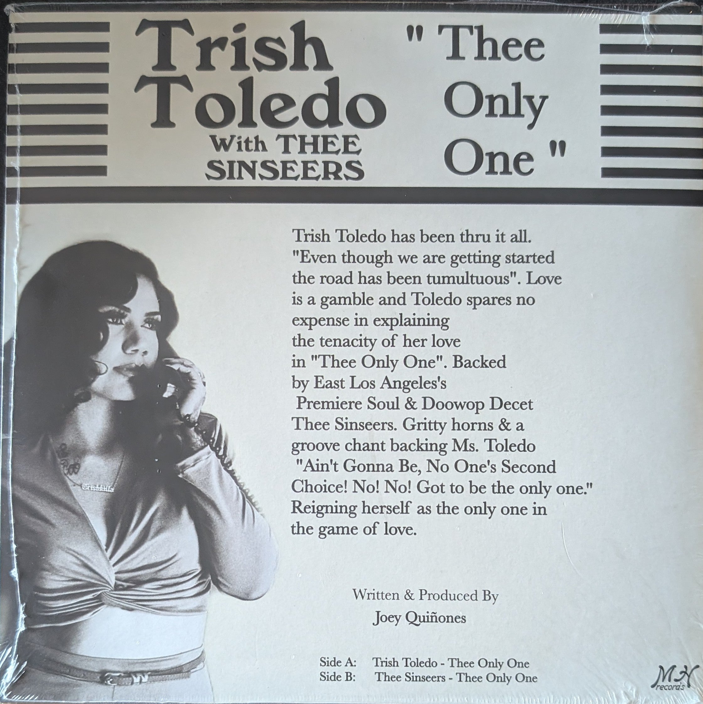 Trish Toledo with Thee Sinseers-Thee only one/Thee only one