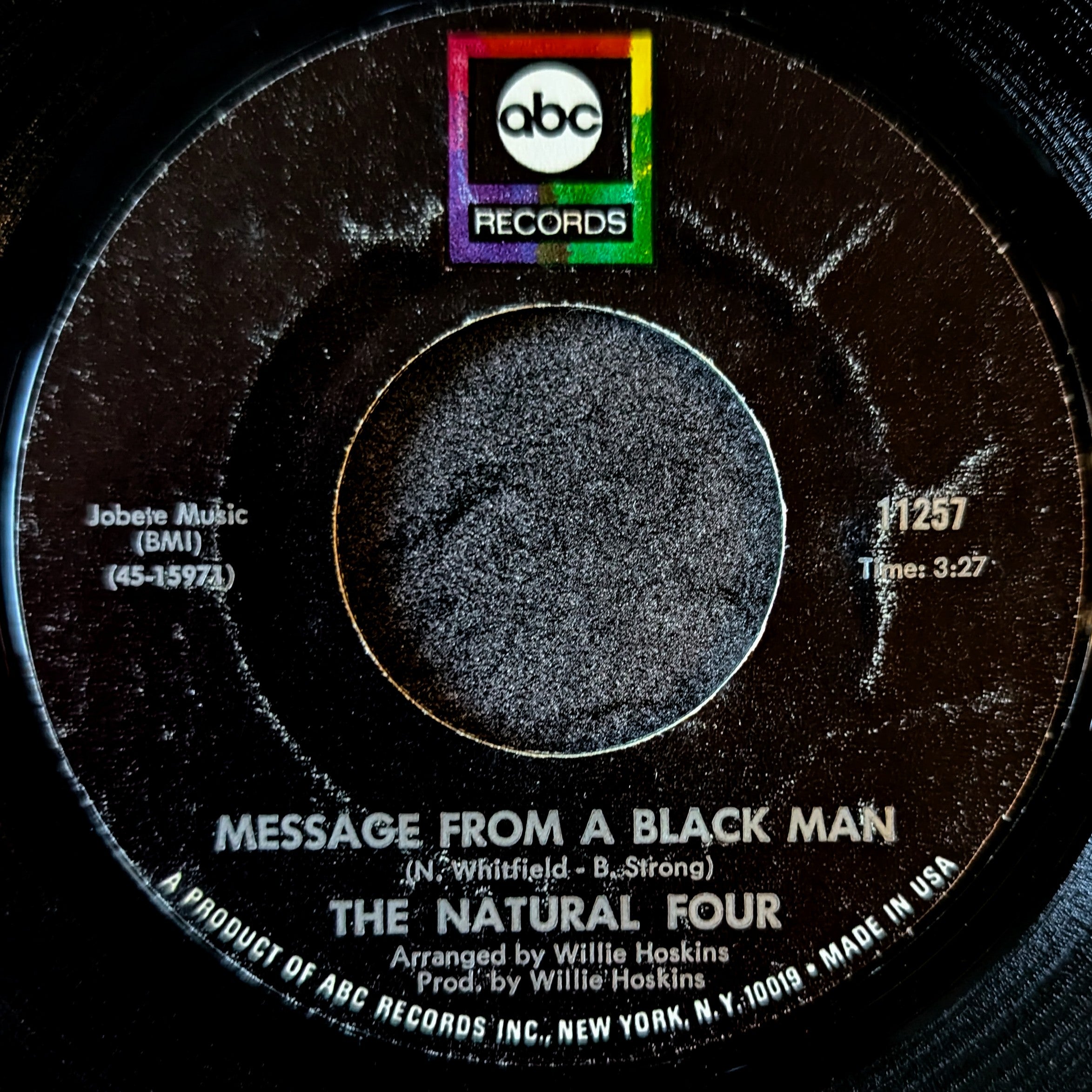 The Natural Four-Message from a black man/ Stepping on up