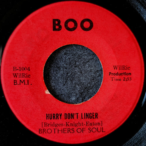 Brothers of Soul-I guess that doesn't make me a loser/Hurry, don't linger