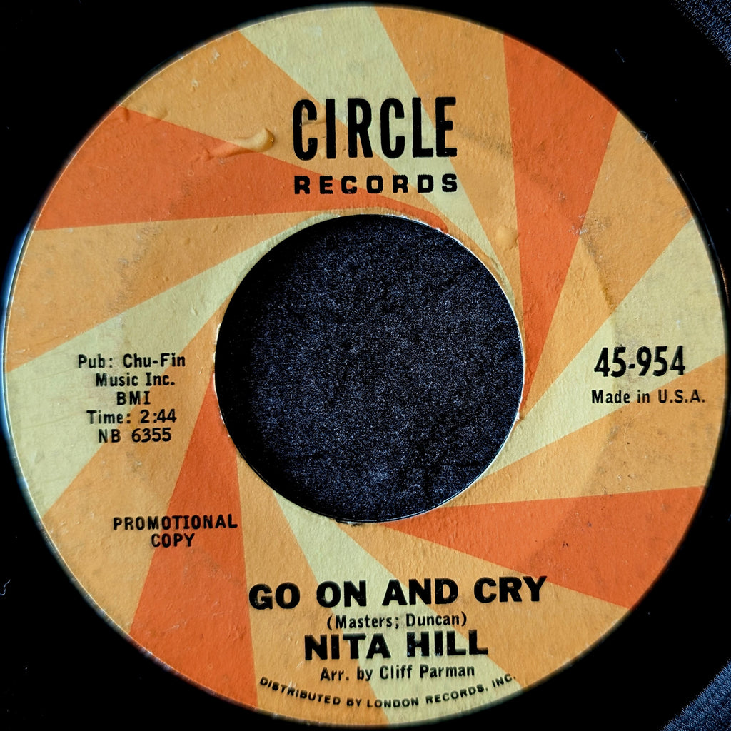Nita Hill-Go on and cry/ Standing in the shadows