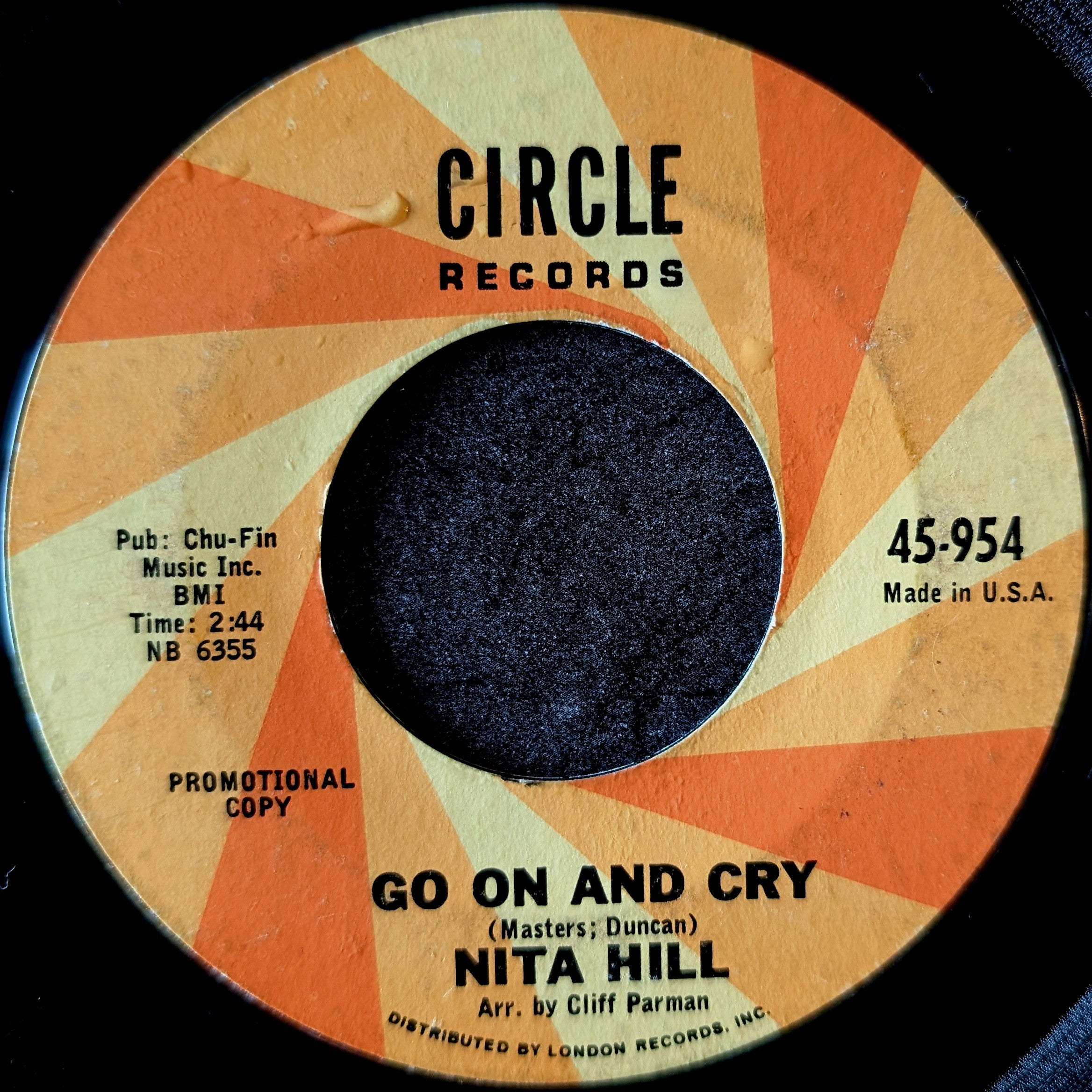 Nita Hill-Go on and cry/ Standing in the shadows