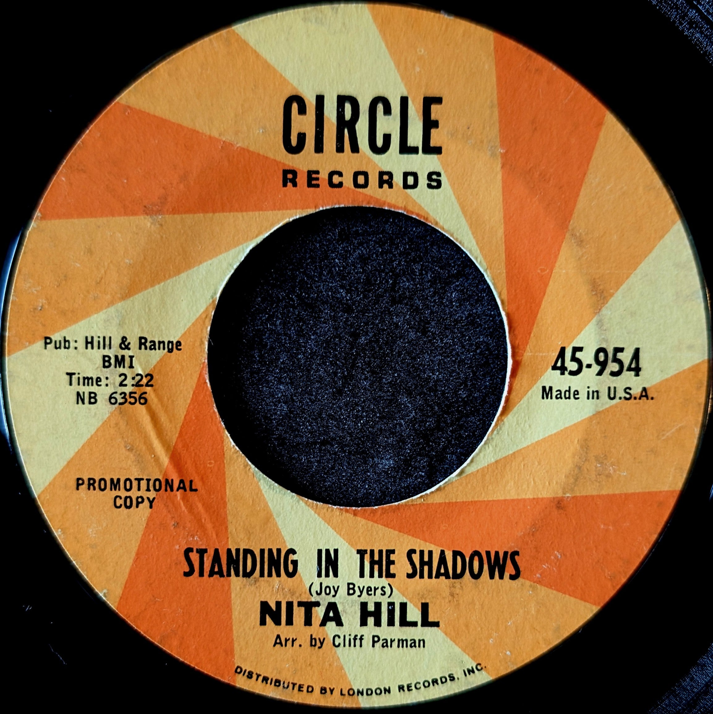 Nita Hill-Go on and cry/ Standing in the shadows
