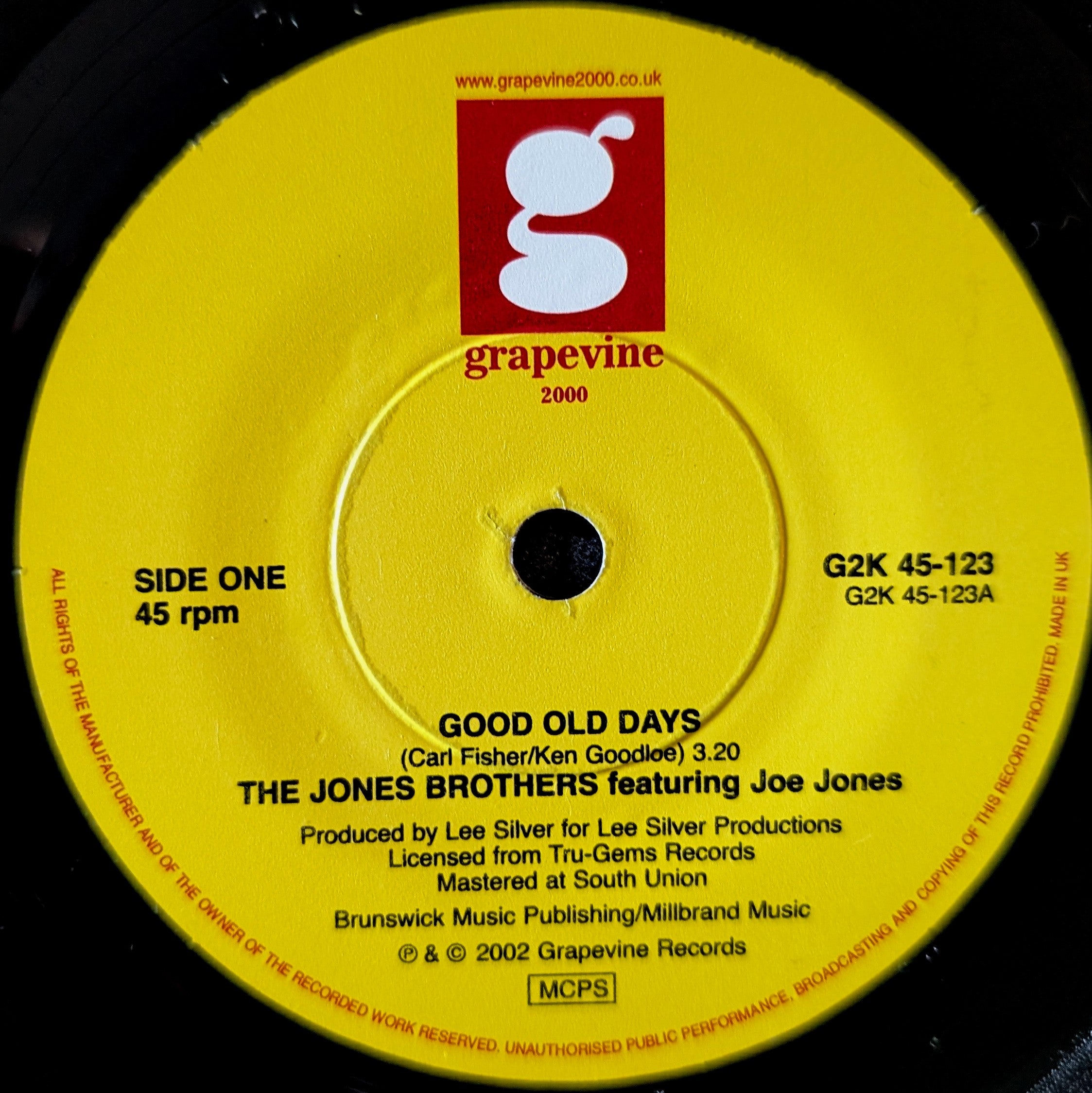 The Jones Brothers Feat Joe Joes-Good old days/ Lucky Lady