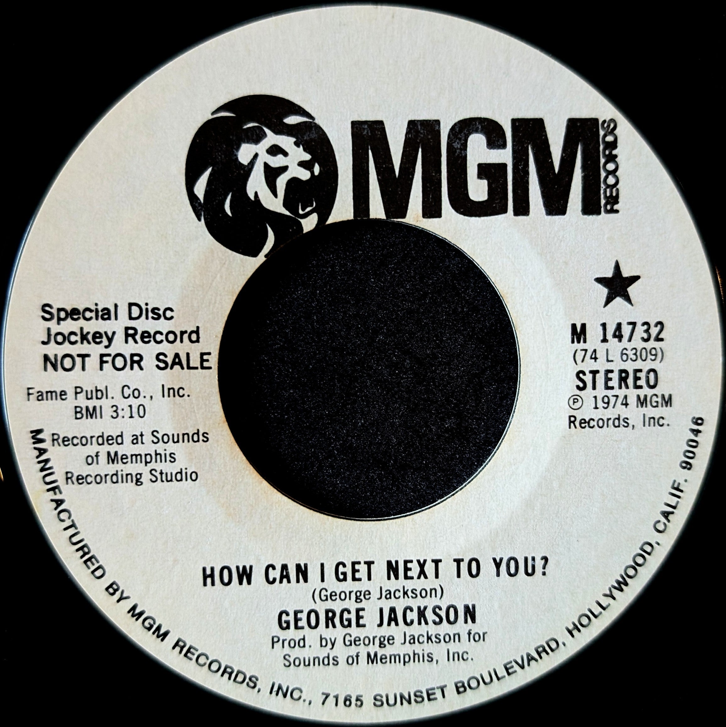 George Jackson-How can I get next to you?/ Willie lump lump