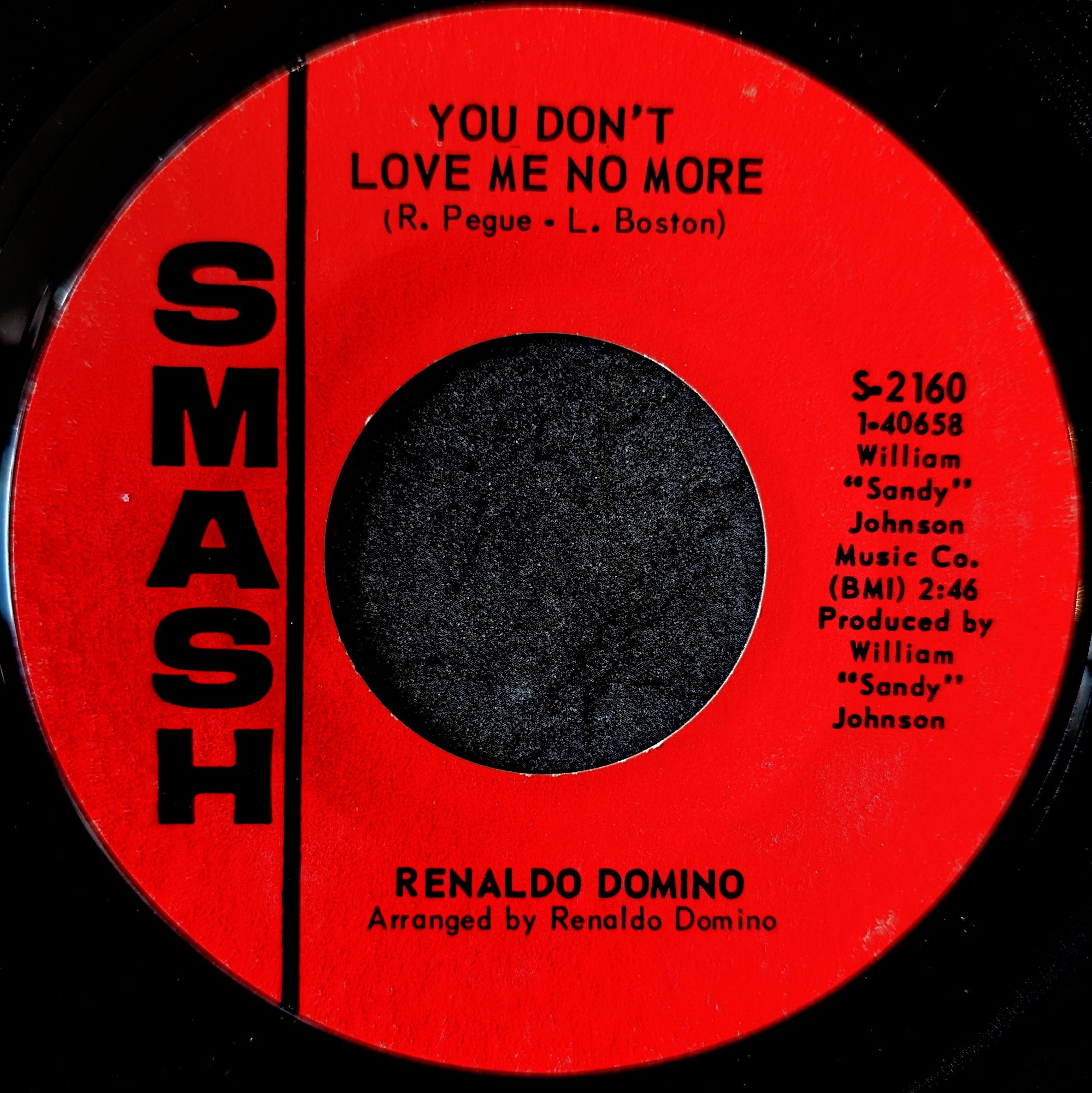 Renaldo Domino-I'm hip to your game/ You don't love me no more