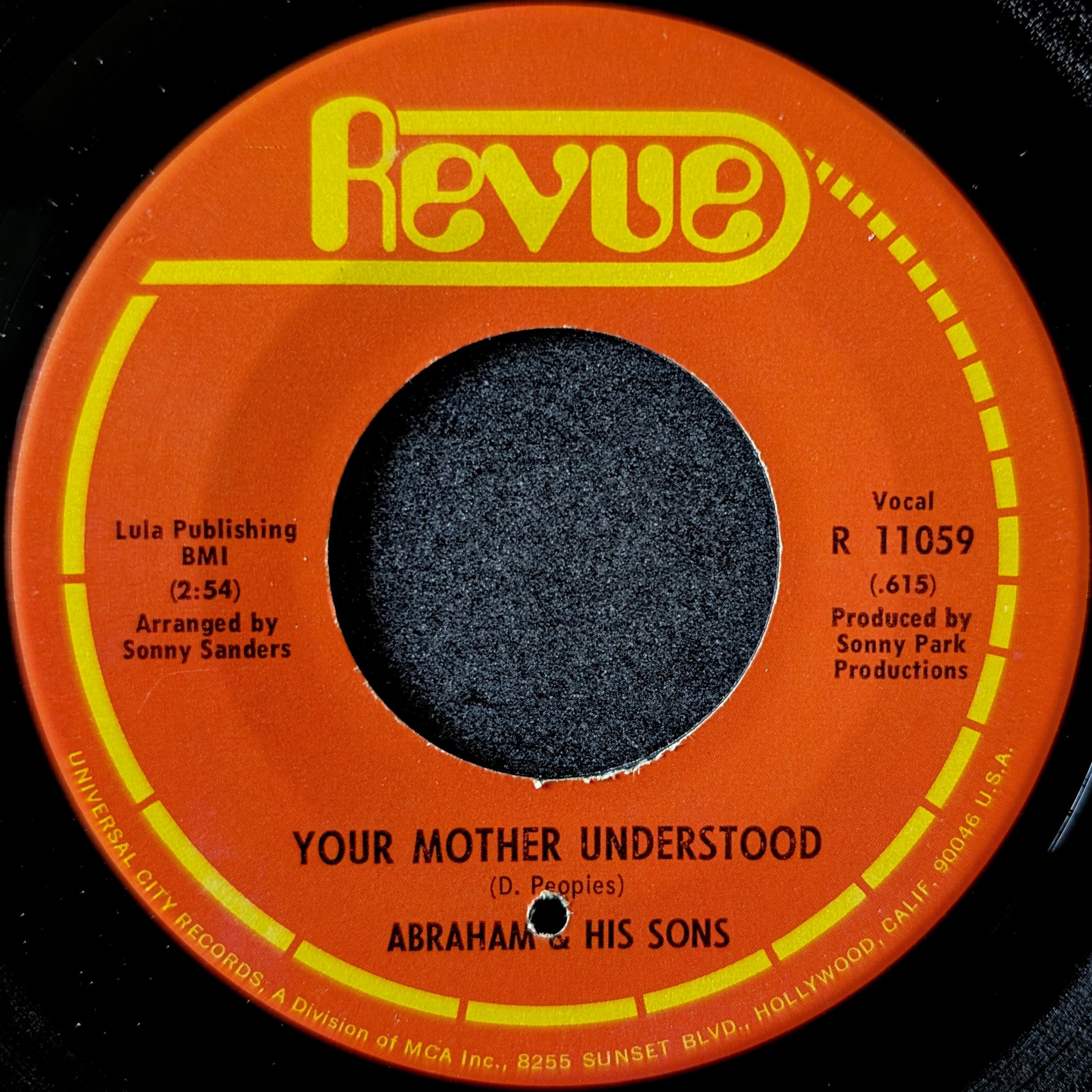 Abraham & His son-Your mother understood/I can't do without you