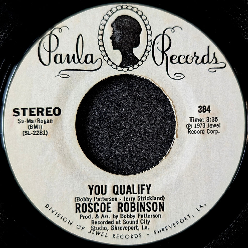 Roscoe Robinson-You Qualify/(Standing in the)Safety zone