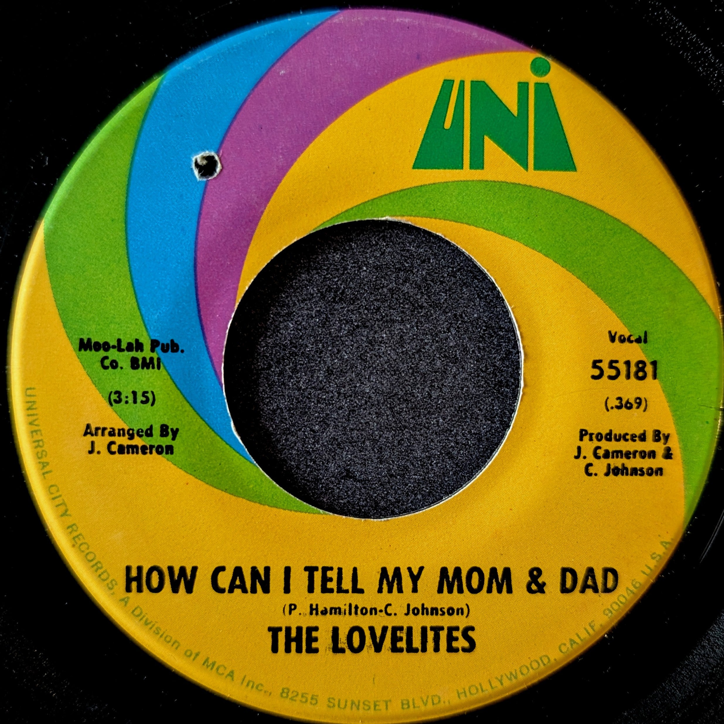 The Lovelites-How can I tell my mom and dad/Hey! Star of tomorrow