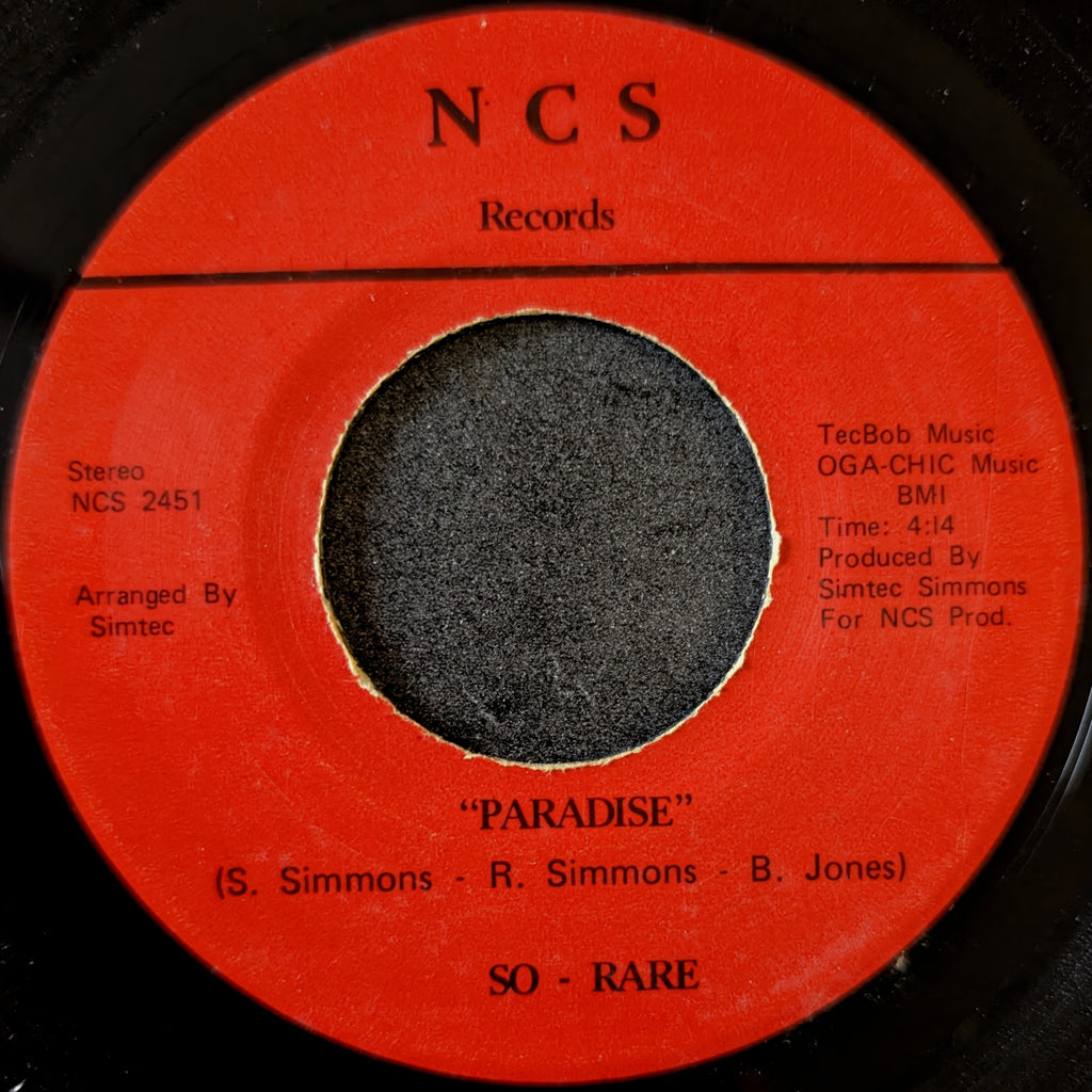 So Rare-How do you spell relief/Paradise