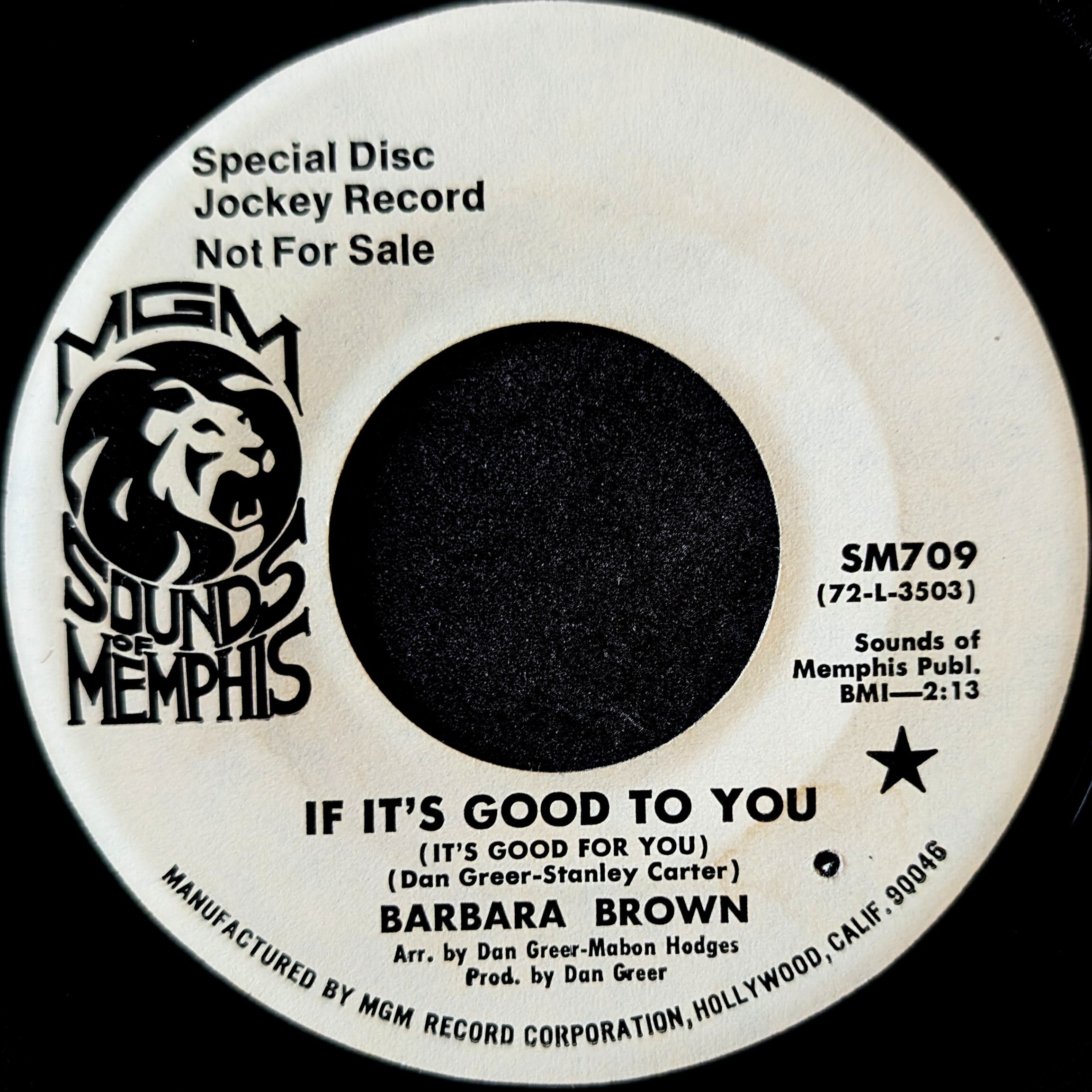 Barbara Brown-If it's good to you(It's good for you)/Pity a fool