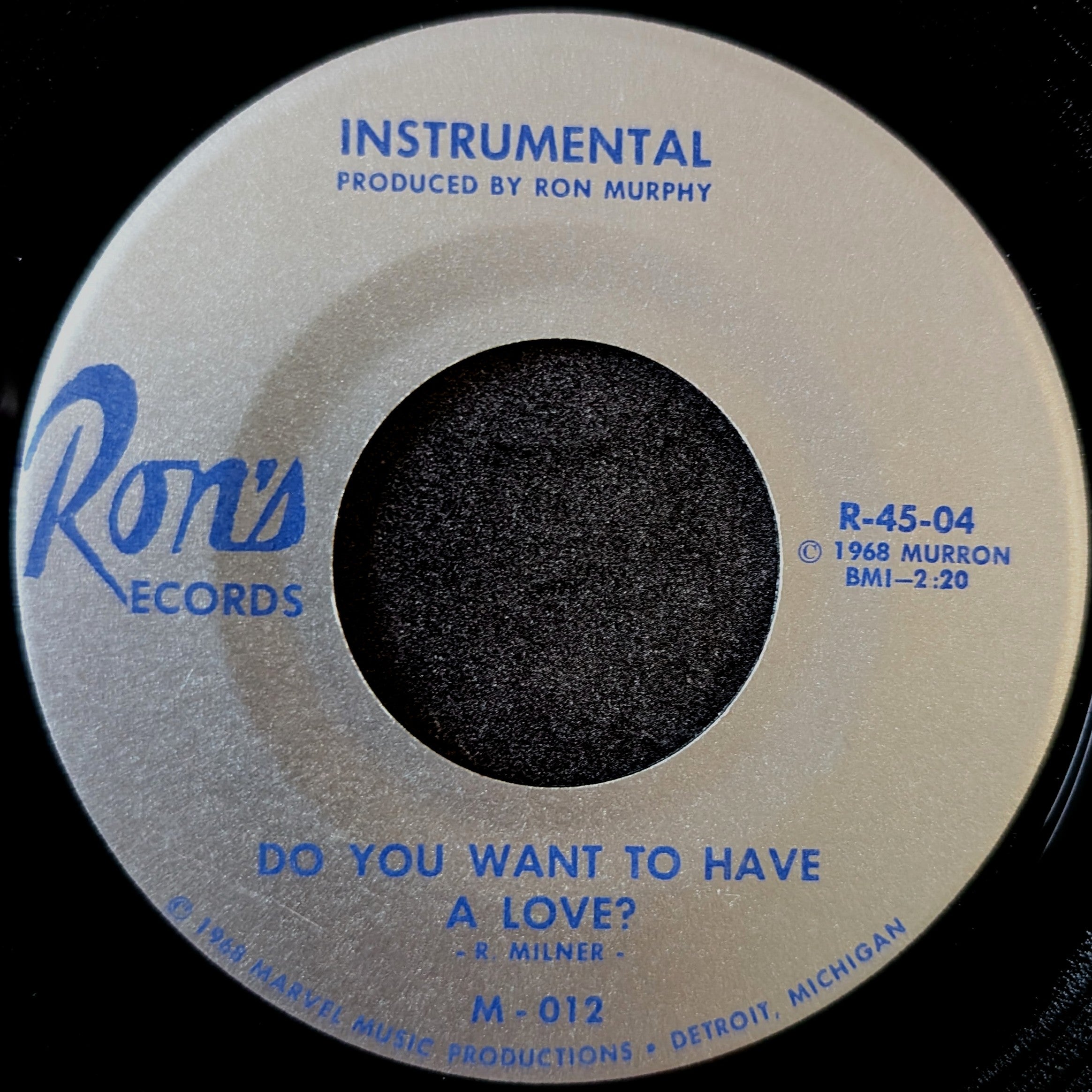 Reggie Milner-Do you want to have a love?/Instrumental