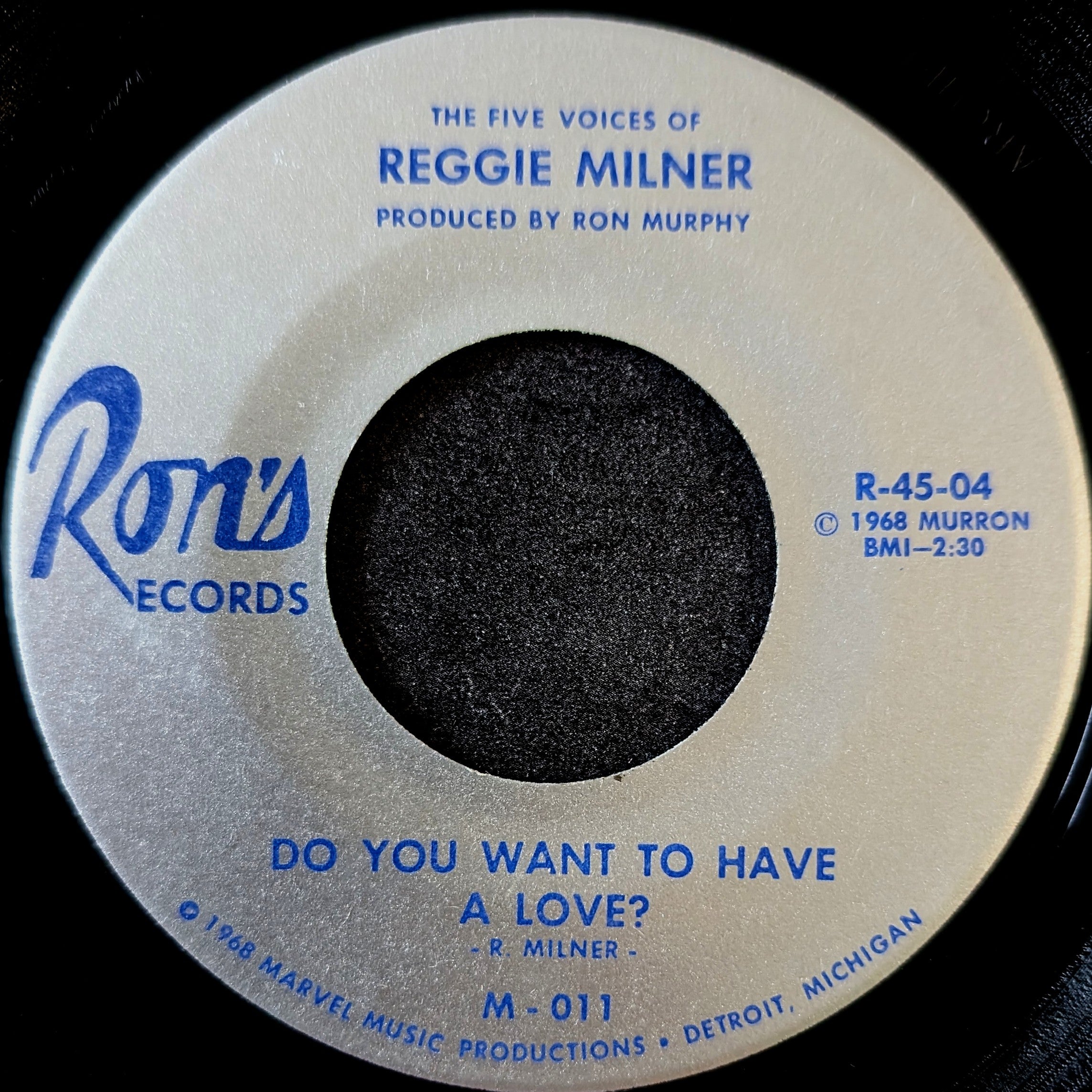 Reggie Milner-Do you want to have a love?/Instrumental
