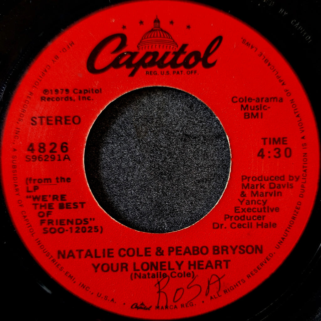 Natalie cole & Peabo Bryson-What you won't do for love/Your lonely heart