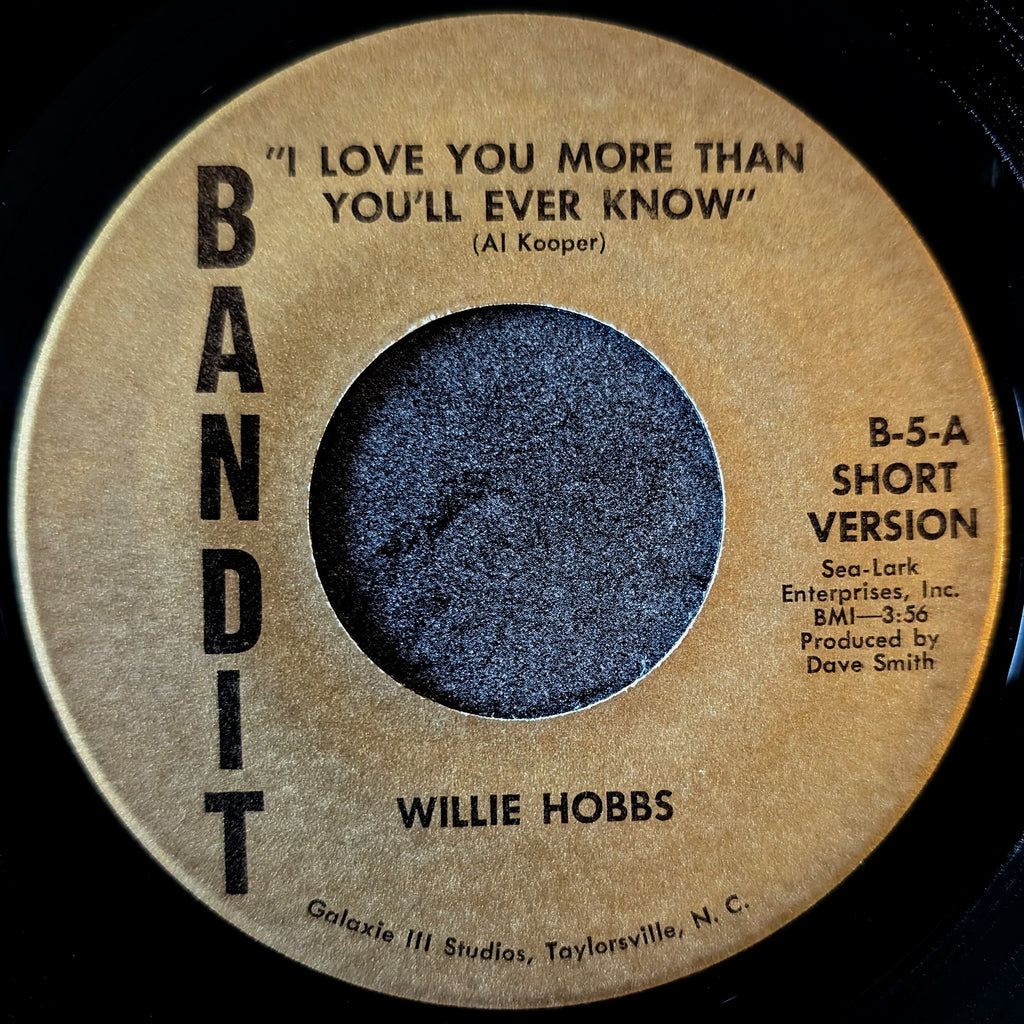 Willie Hobbs - I love you more than you'll ever know/I love you more than you'll ever know
