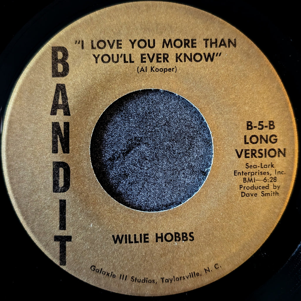 Willie Hobbs - I love you more than you'll ever know/I love you more than you'll ever know