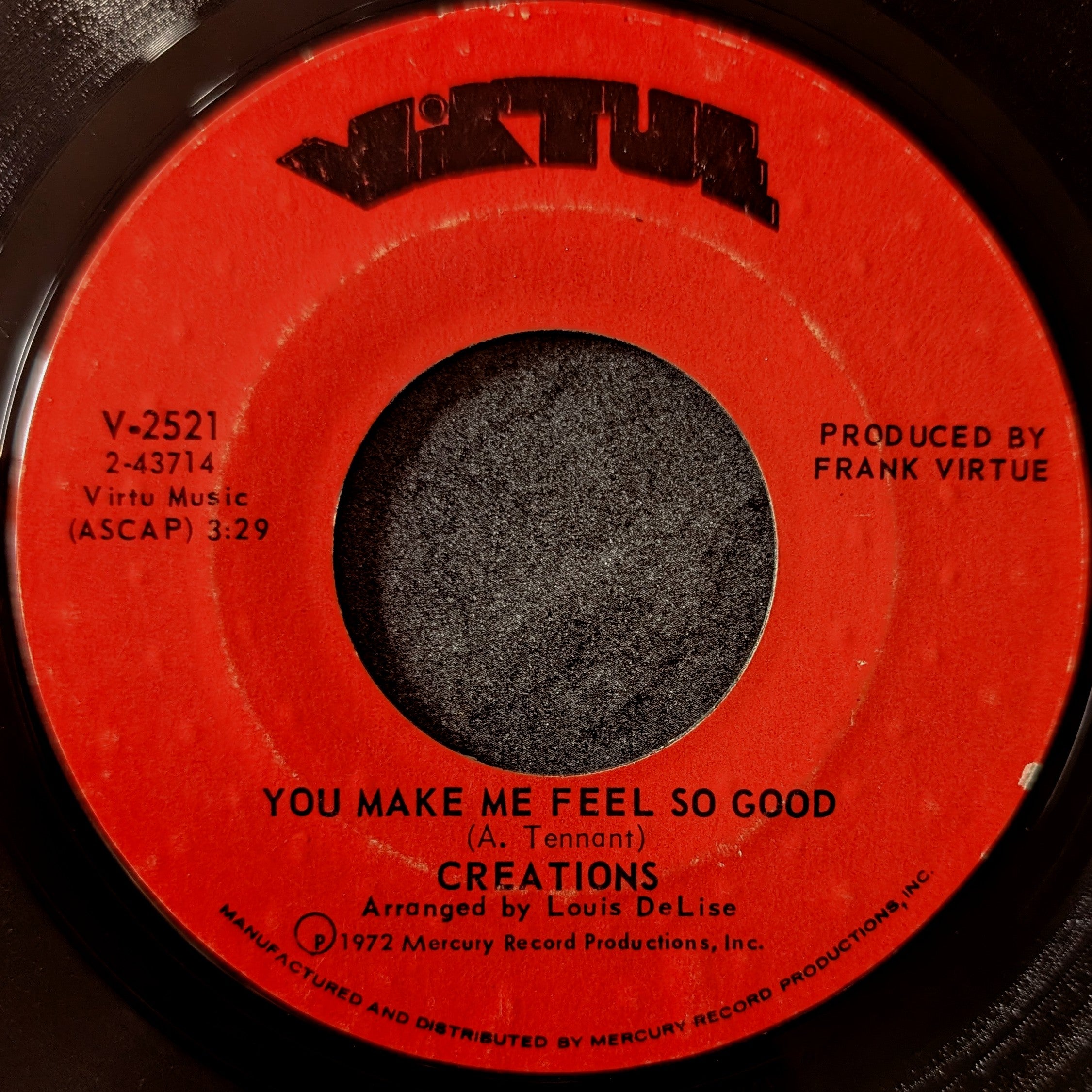 Creations-You make me feel so good/That's how strong my love is