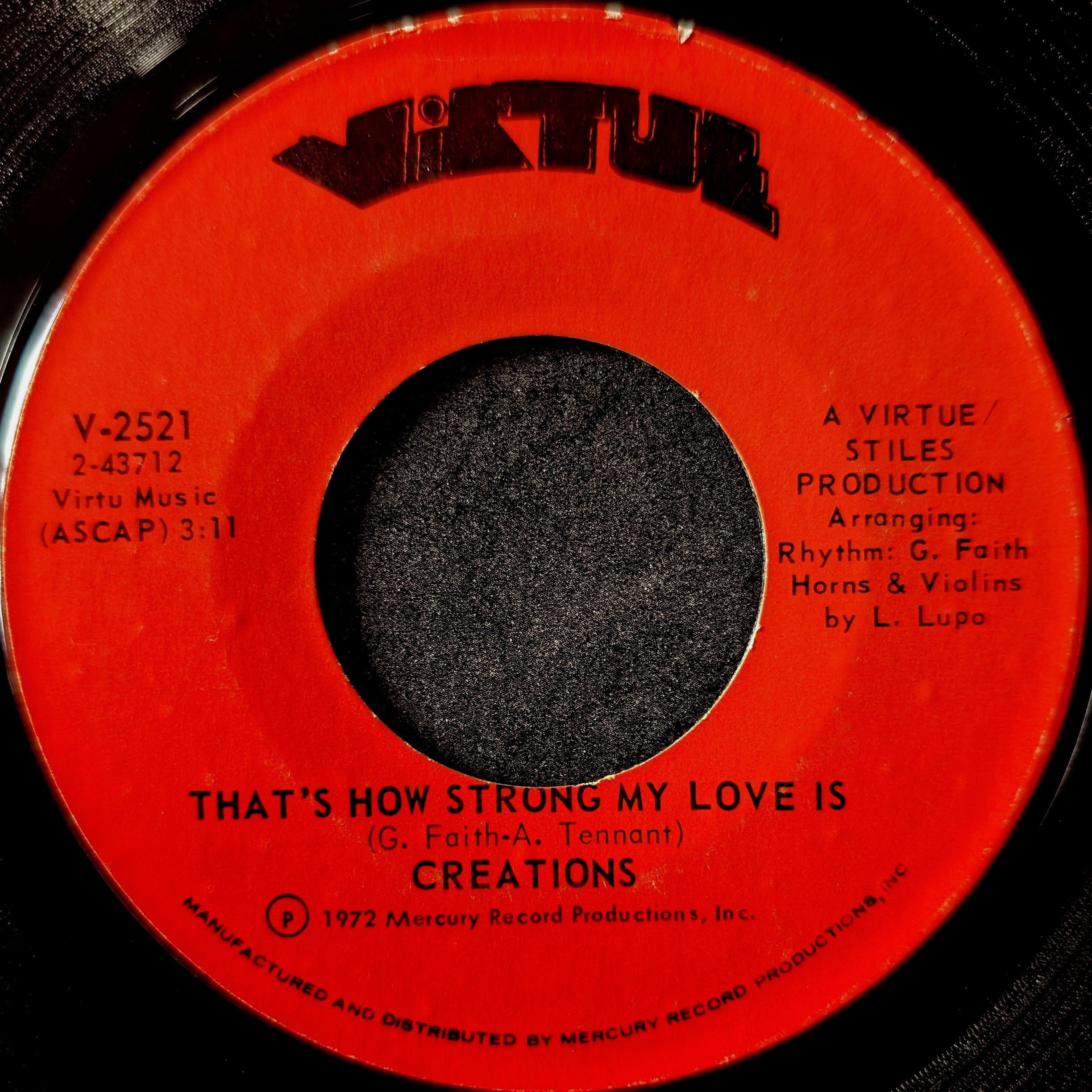 Creations-You make me feel so good/That's how strong my love is