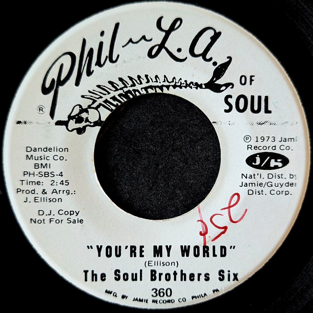 The Soul Brothers Six - You Gotta Come a Little Closer / You're My World