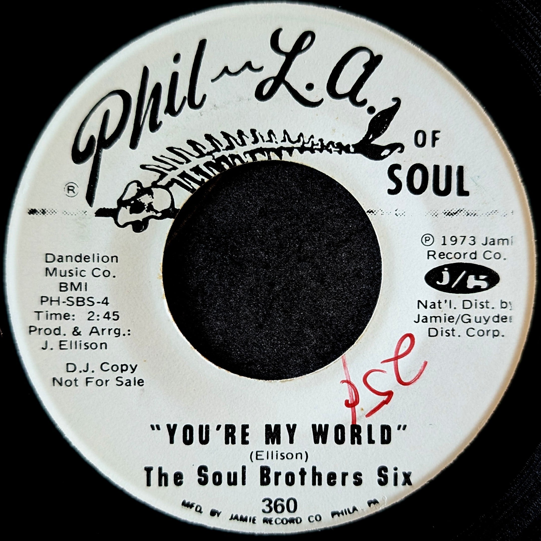 The Soul Brothers Six - You Gotta Come a Little Closer / You're My World