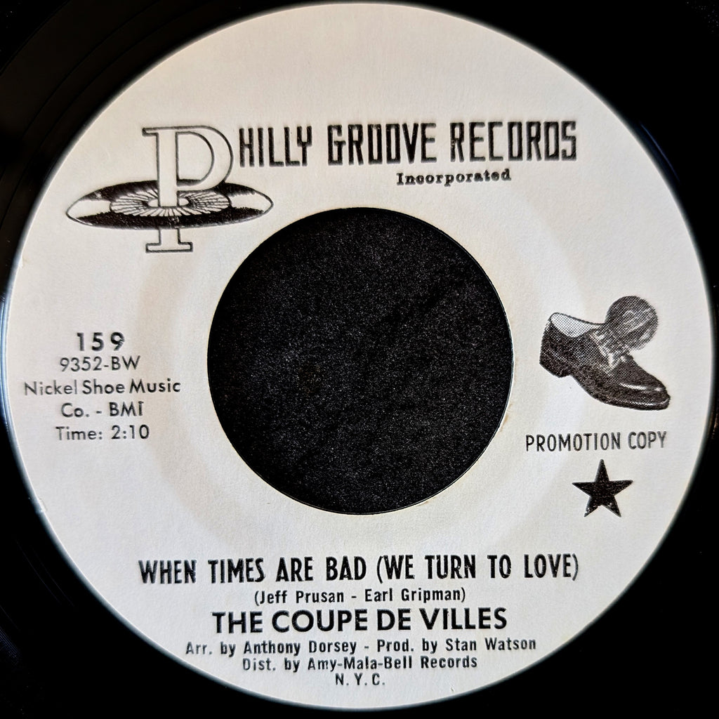 The Coupe de Villes-When times are bad(we turn to love)/So long,Good bye,Its over