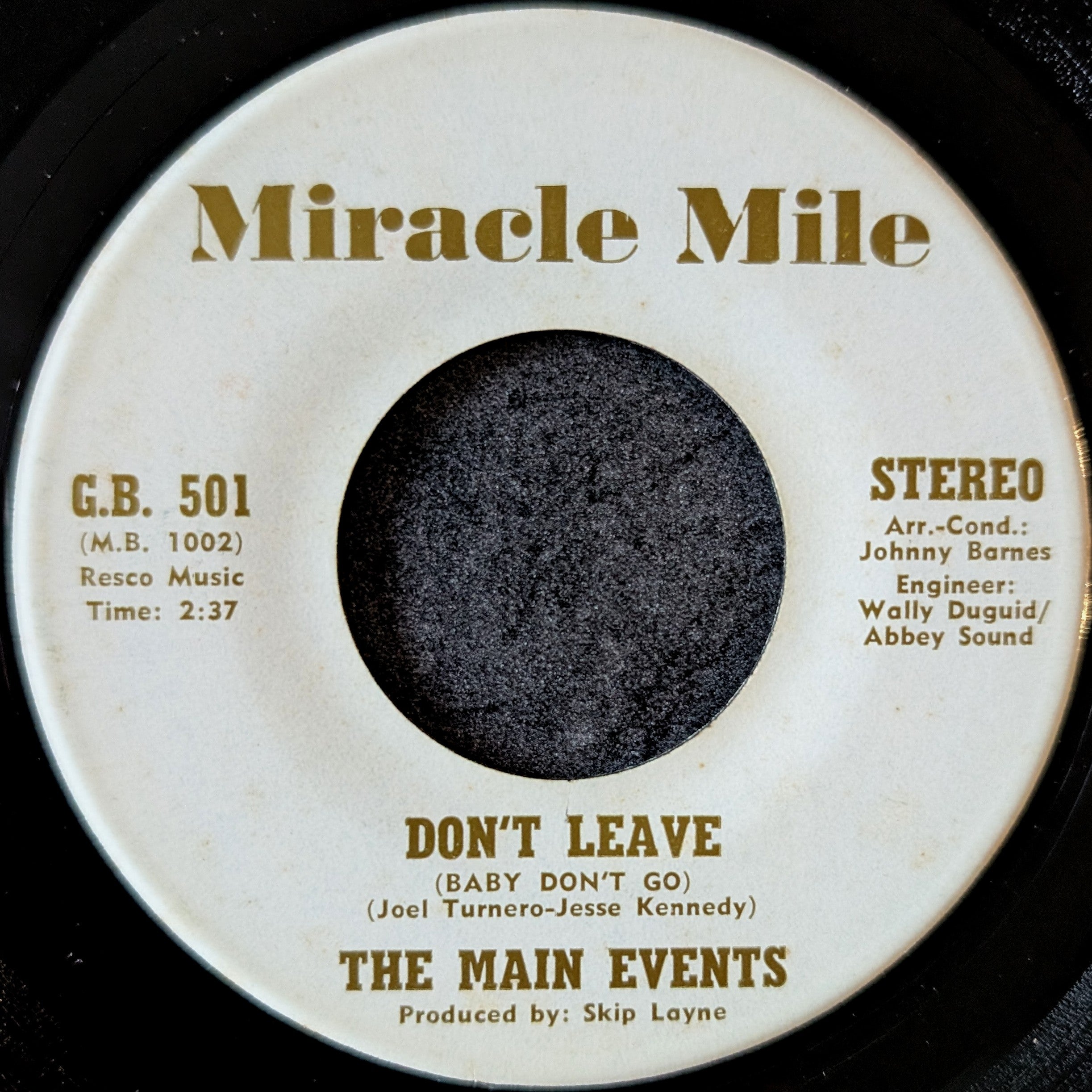 The Main Events-Girl, I want you to remember!!/ Don't leave