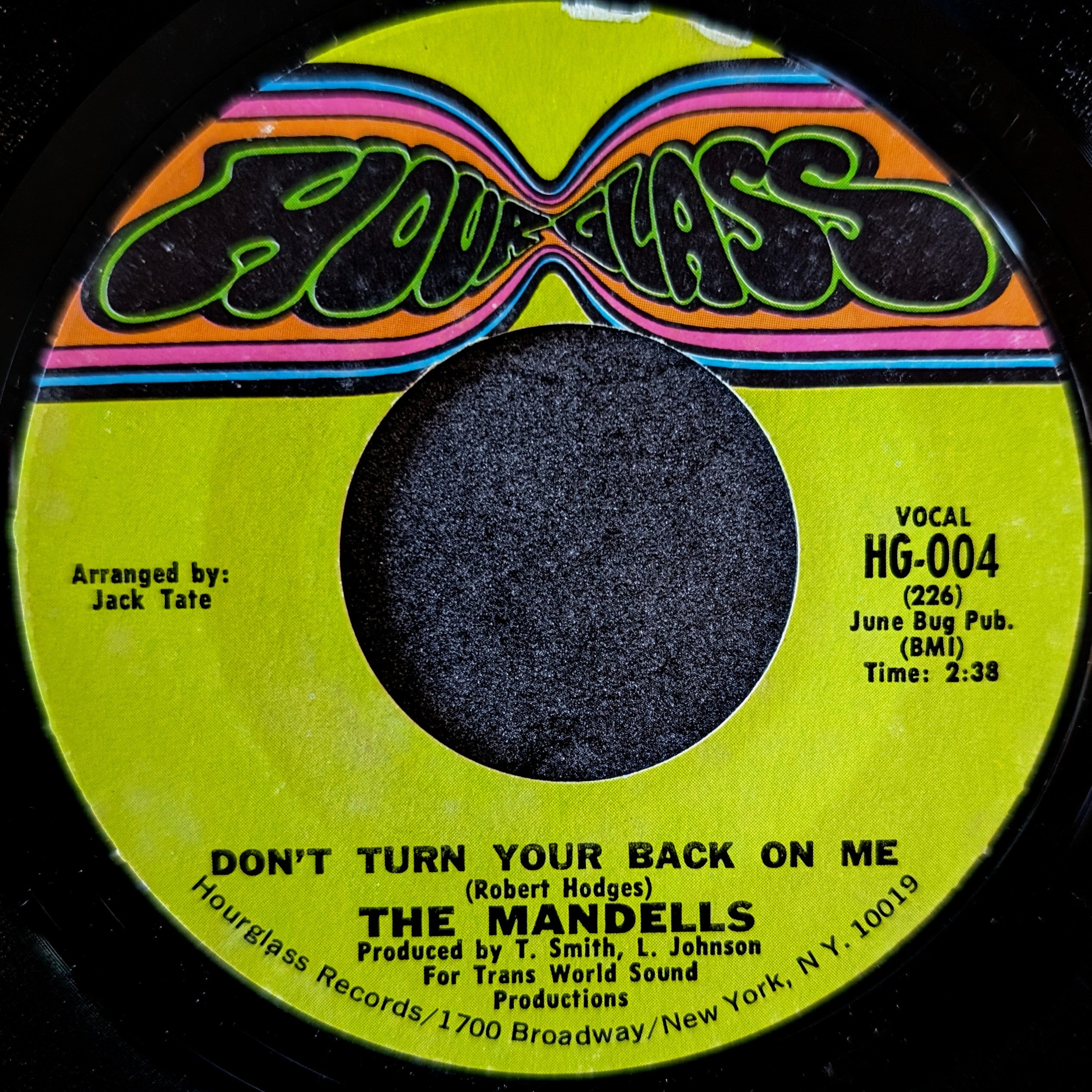 The Mandells-Now I know/Don’t turn your back on me