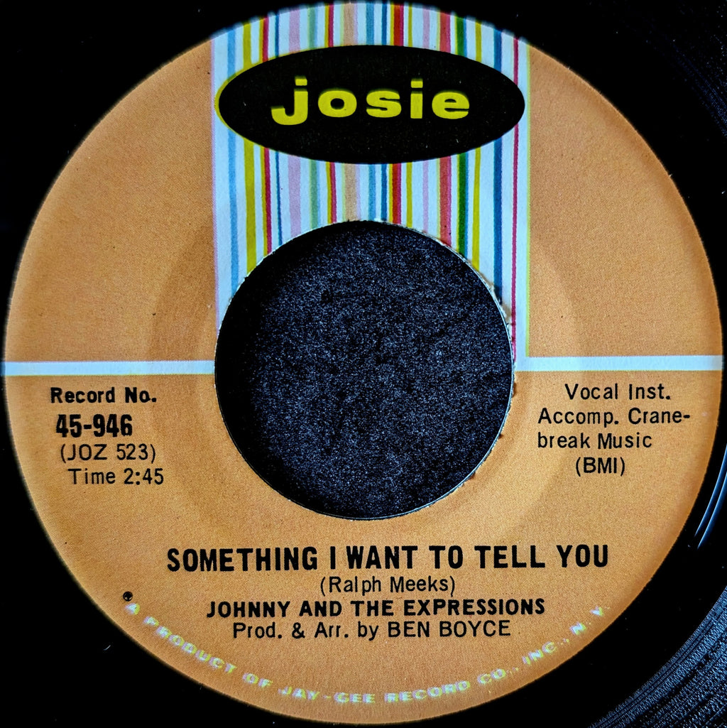 Johnny and The Expressions-Something I want to tell you/ Where is the party