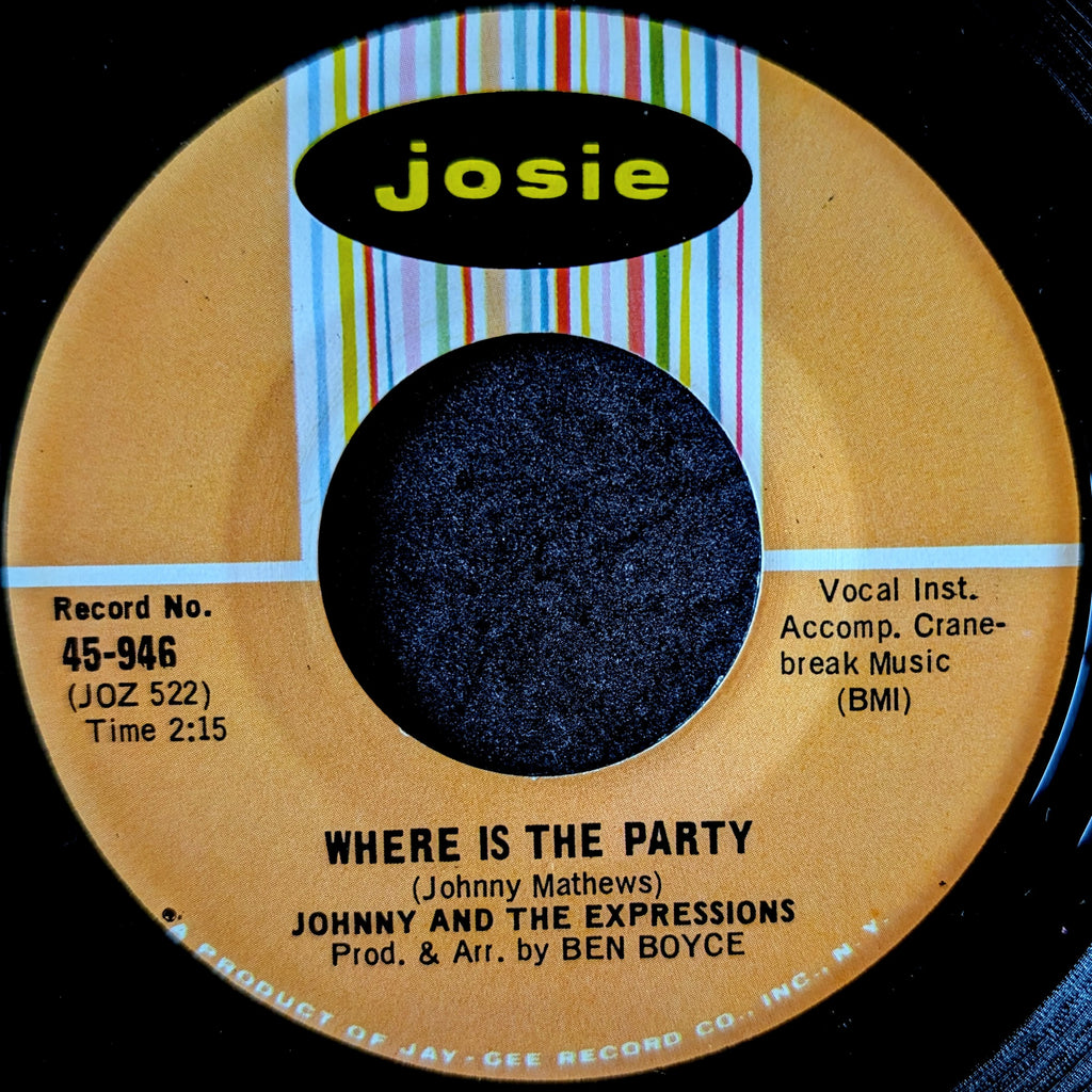Johnny and The Expressions-Something I want to tell you/ Where is the party