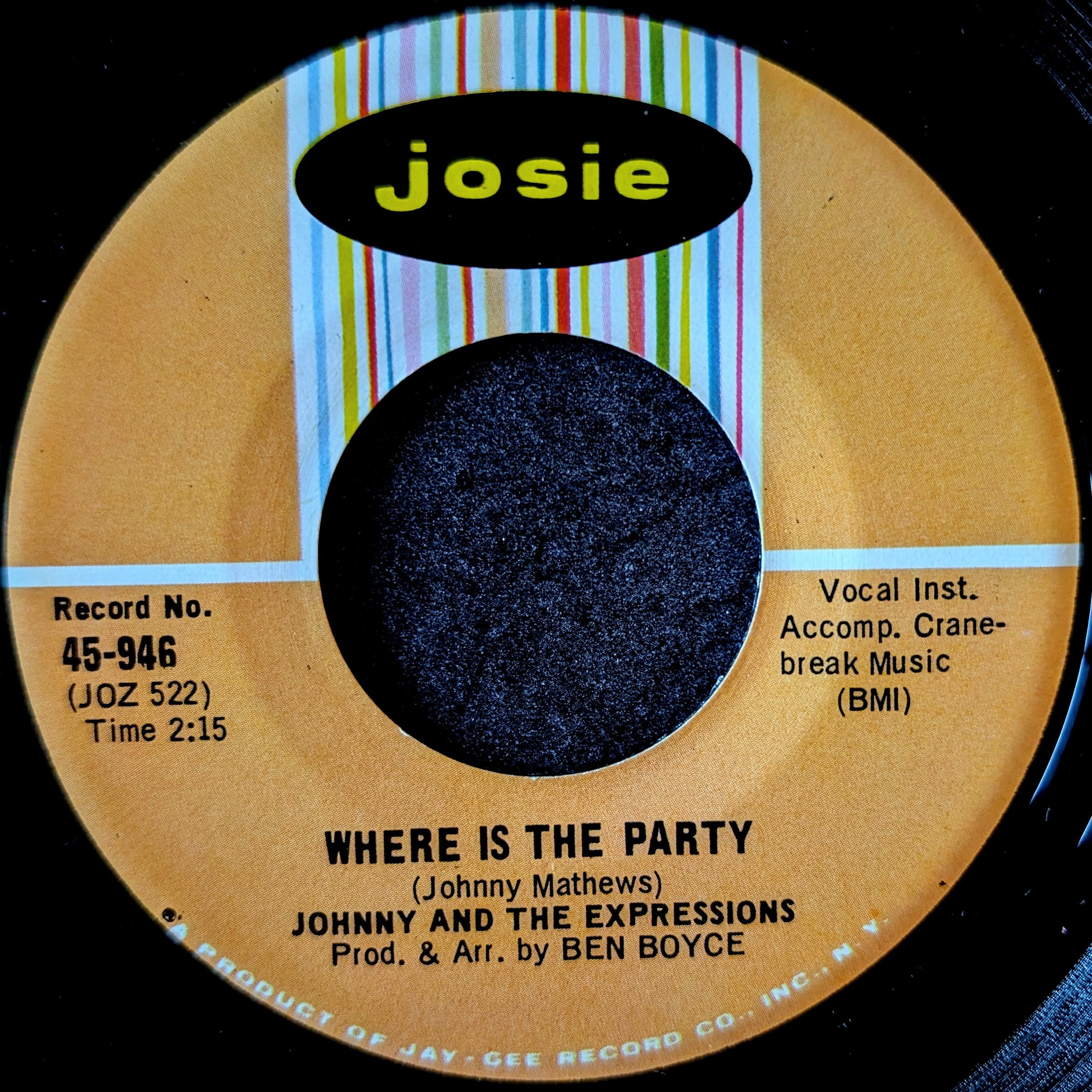 Johnny and The Expressions-Something I want to tell you/ Where is the party