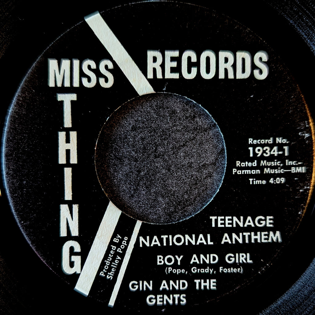Gin and The Gents - Teenage National Anthem Boy and Girl / Dream for Sale