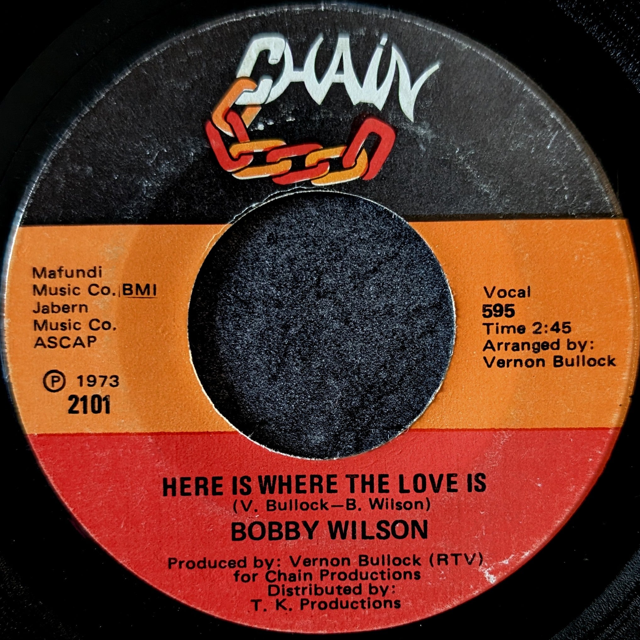 Bobby Wilson - Here is where the love is / Anything (That you want)