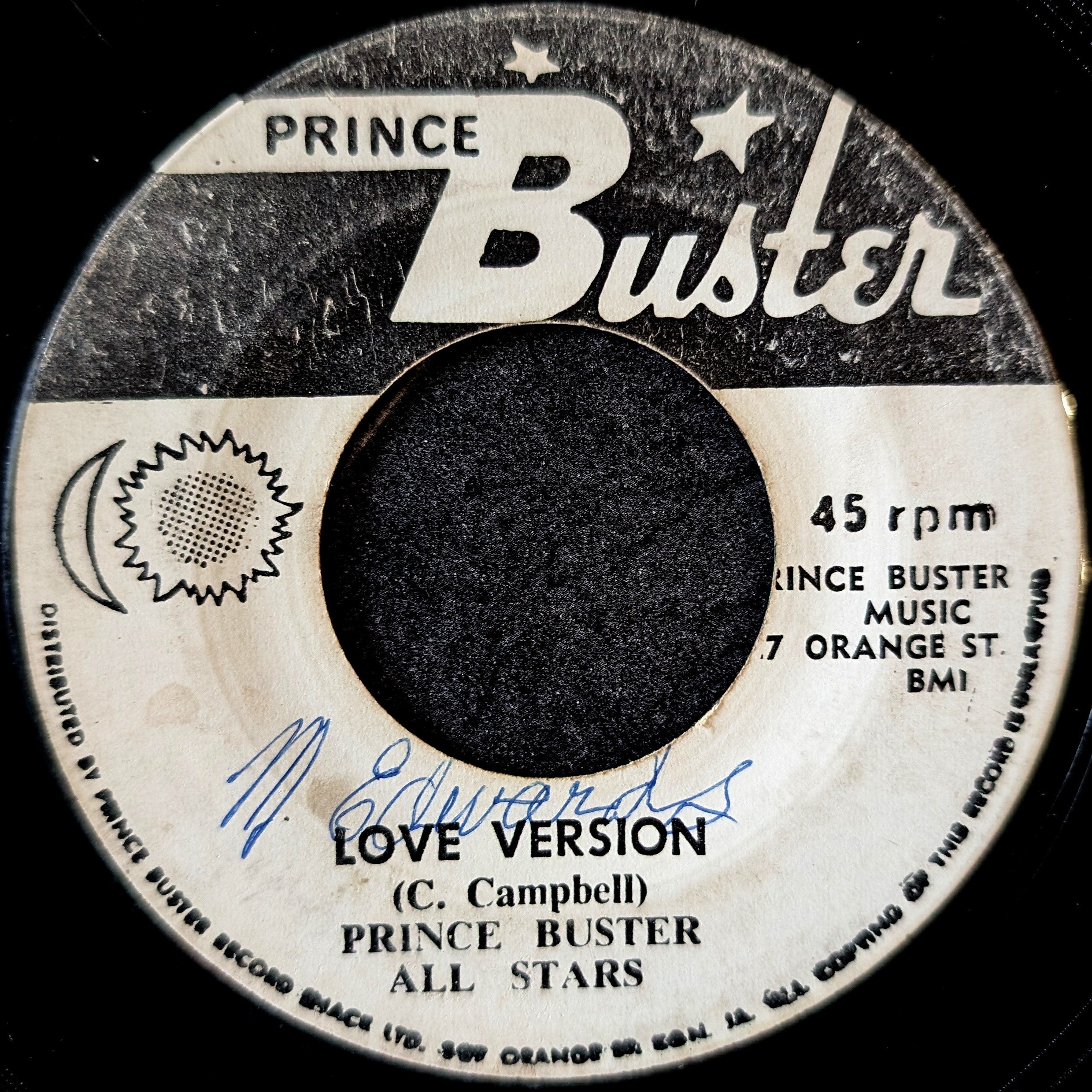 John Holt,Prince Buster All star -My love/Love version