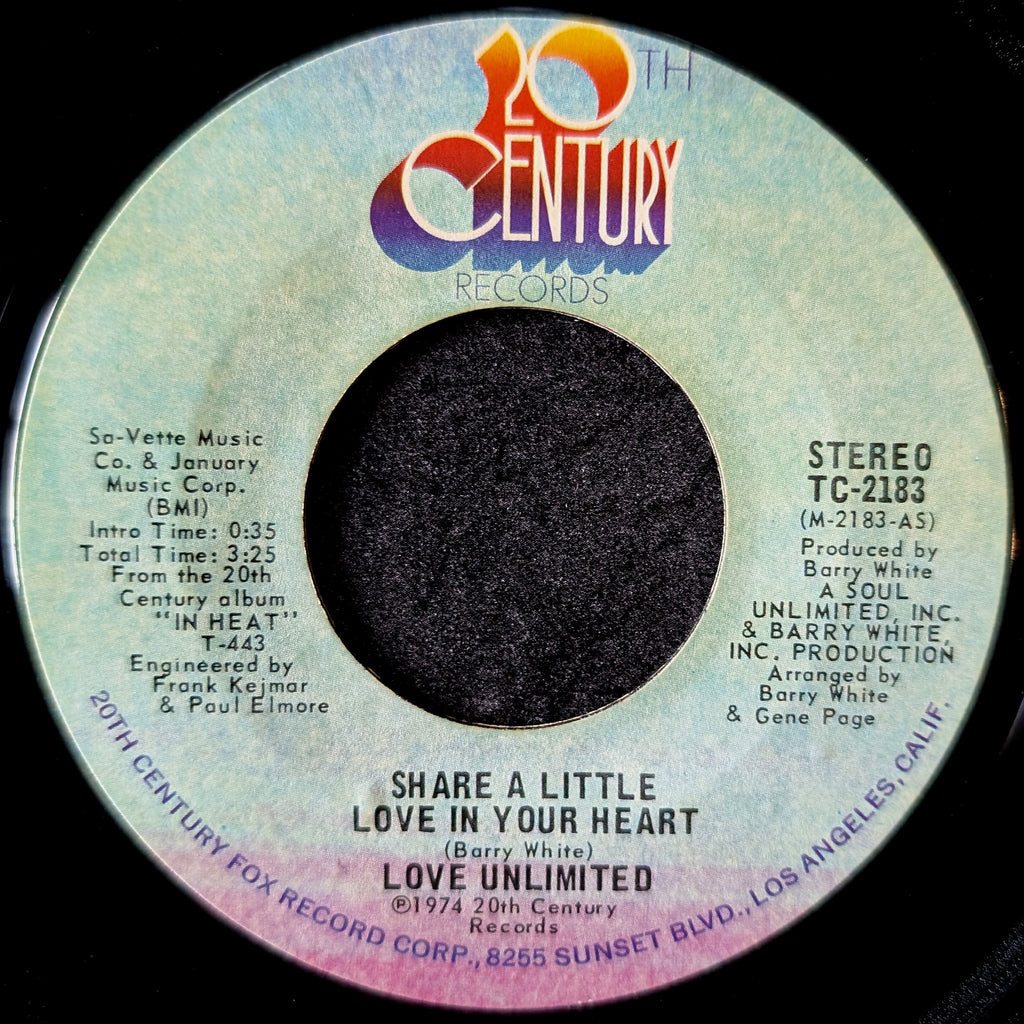Love Unlimited - Share a Little Love in Your Heart / I Love You So, Never Gonna Let You Go